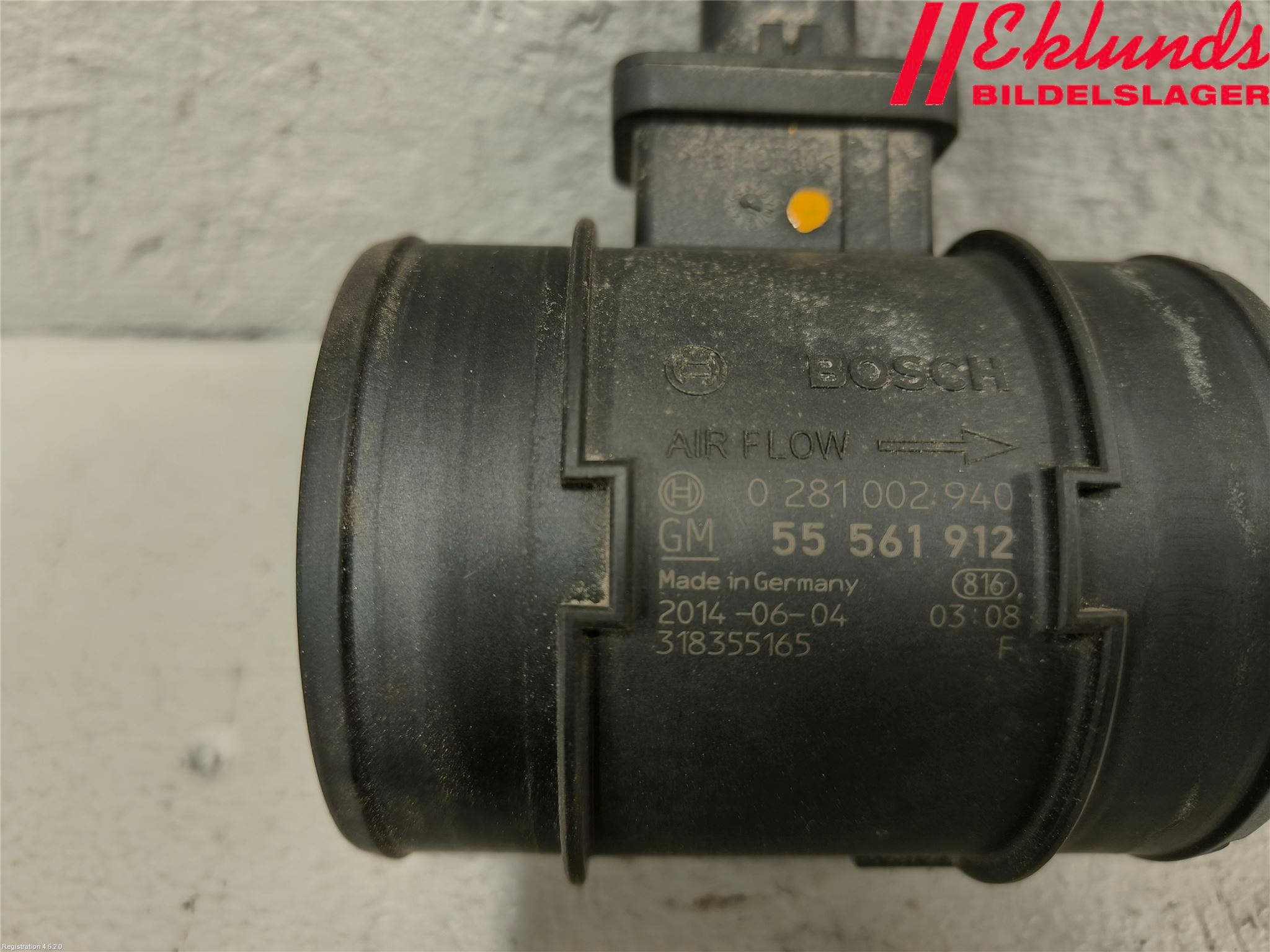 Opel ASTRA J 10-15 Injluftmassamätare