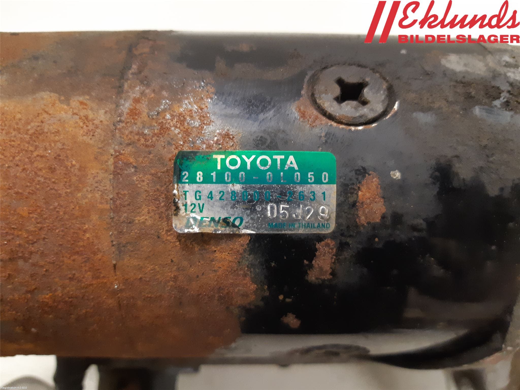 Toyota HILUX 05-16 Startmotor Diesel
