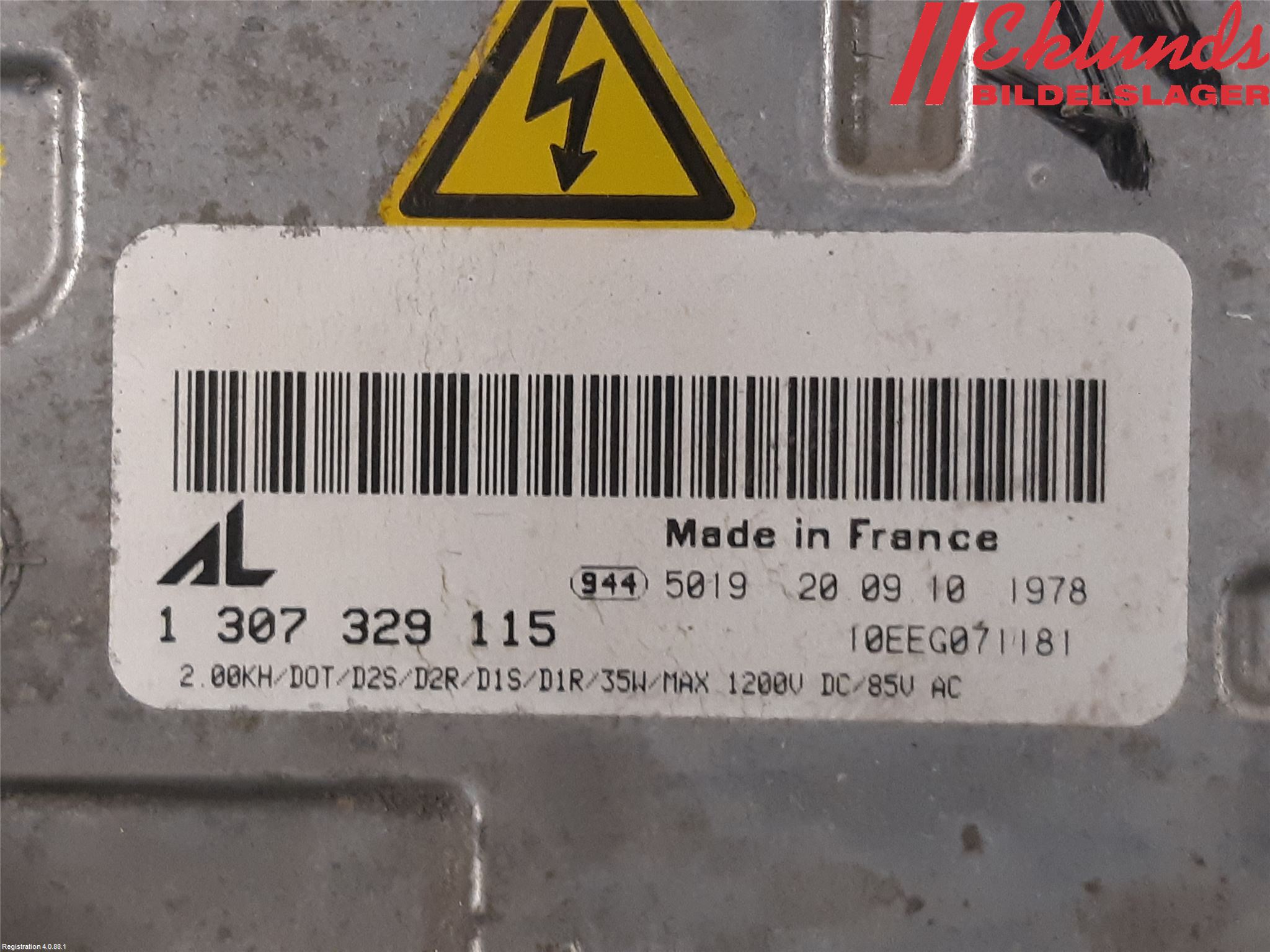 Audi A4/S4 05-07 Styrenhet Strålkastare