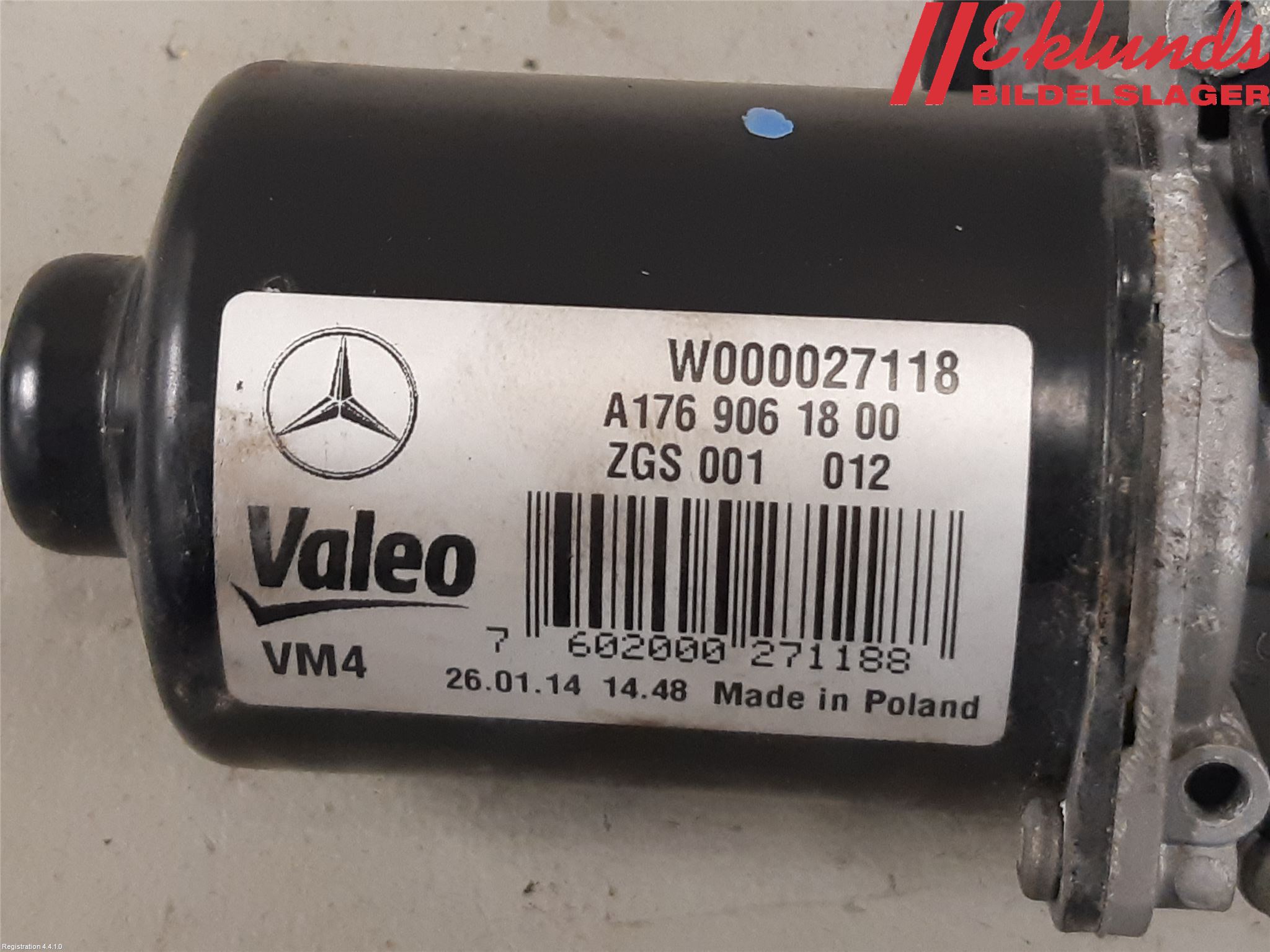 Mercedes-Benz MB CLA-KLASS (C117/X117) 13-19 Torkarmotor Vindruta