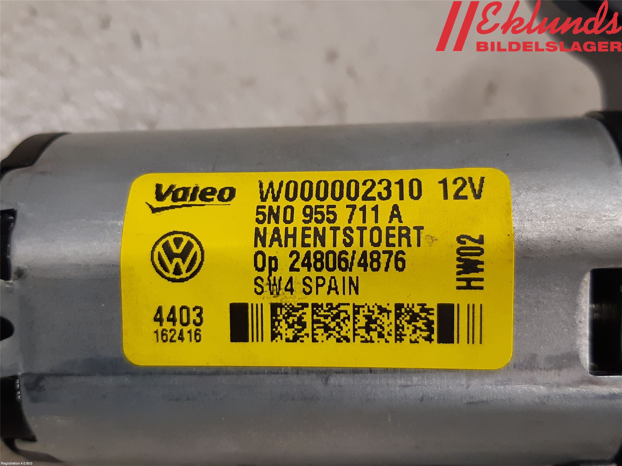 Volkswagen VW TIGUAN 07-16 Torkarmotor Baklucka