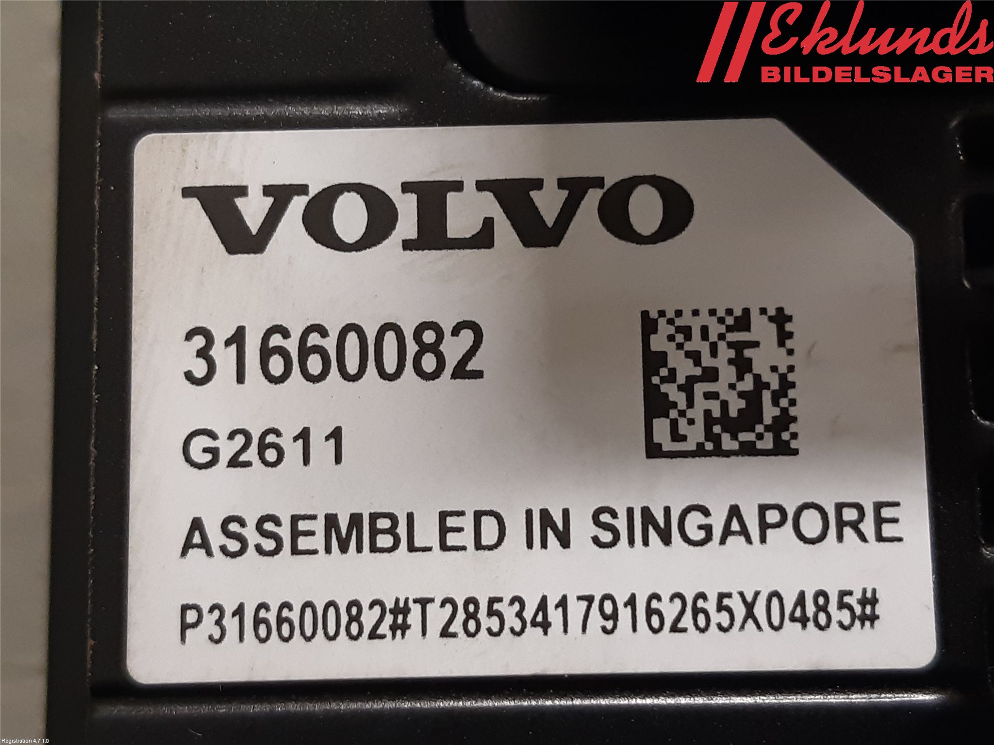 Volvo XC90/RECHARGE 16- Sensor Aktivt Kollisionsskydd