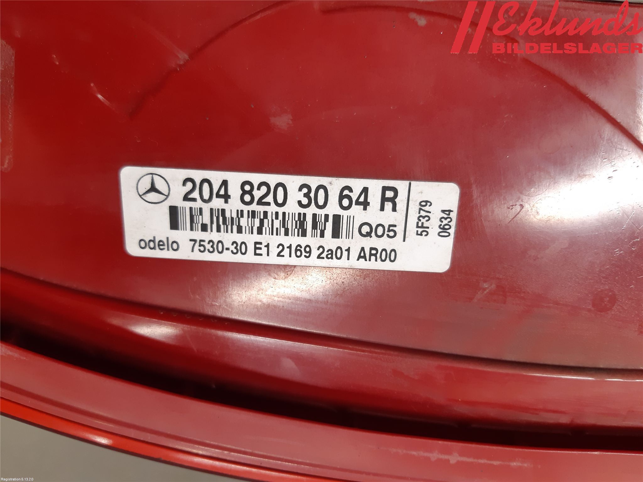 Mercedes-Benz MB C-KLASS (W204) 07-15 Bakljus Höger