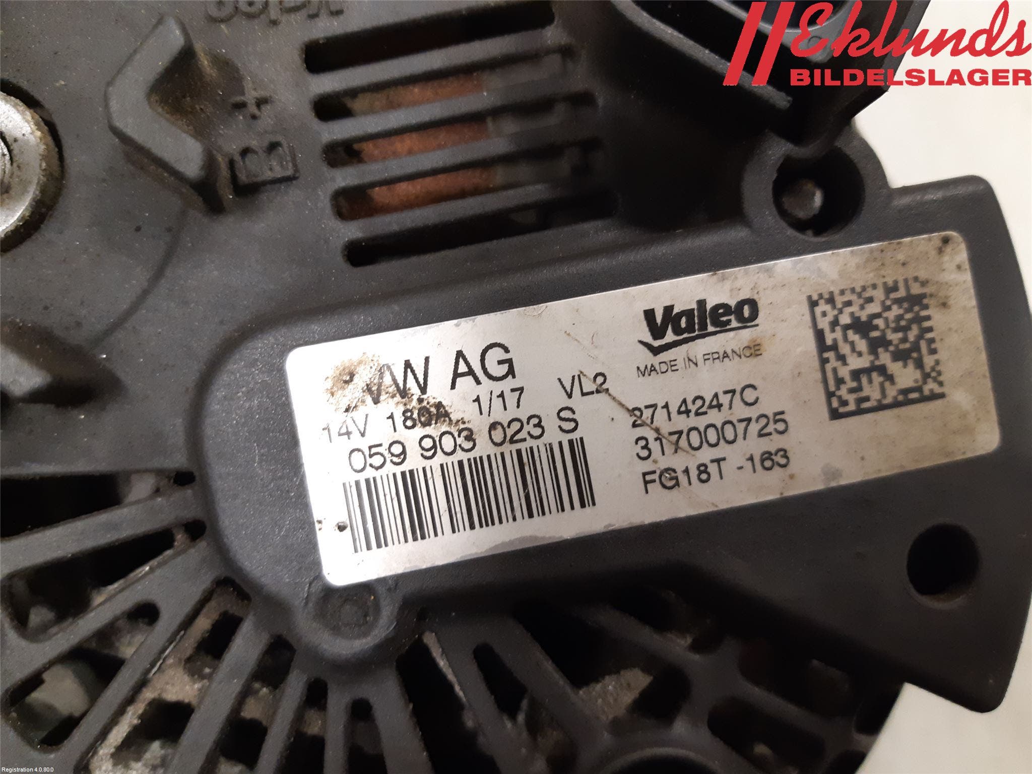 Volkswagen VW AMAROK 2H 10-22 Generator