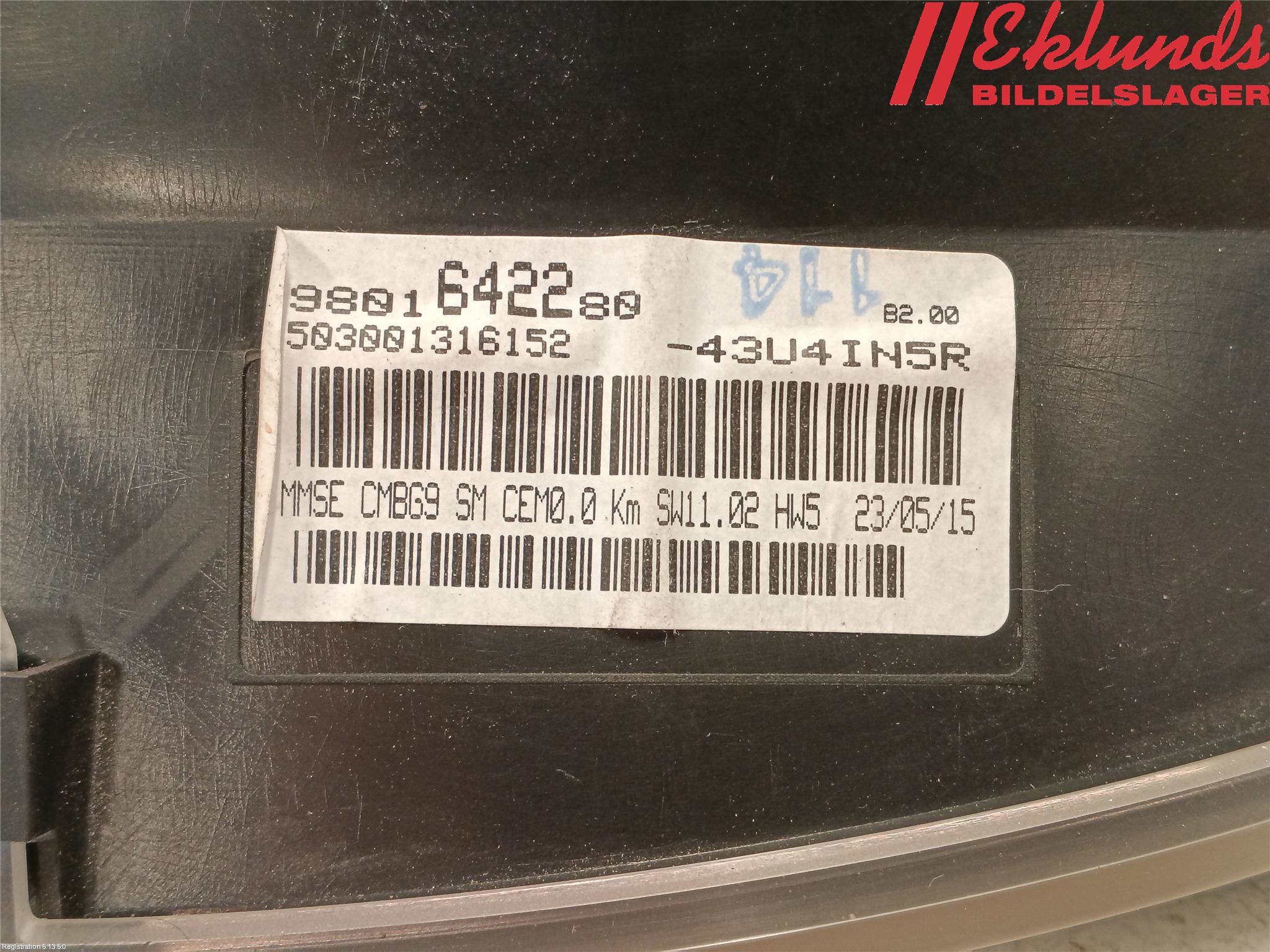 Peugeot EXPERT 07-14 Instrument Komb