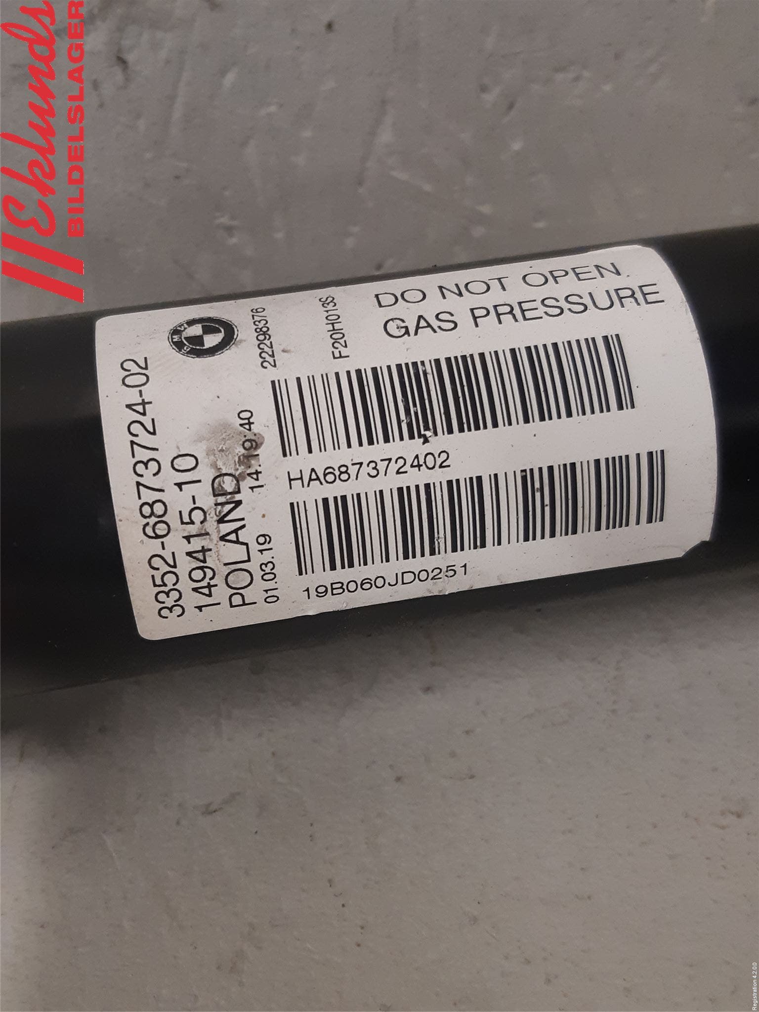 BMW 1 F20/F21 11-19 Stötdämpare Bak