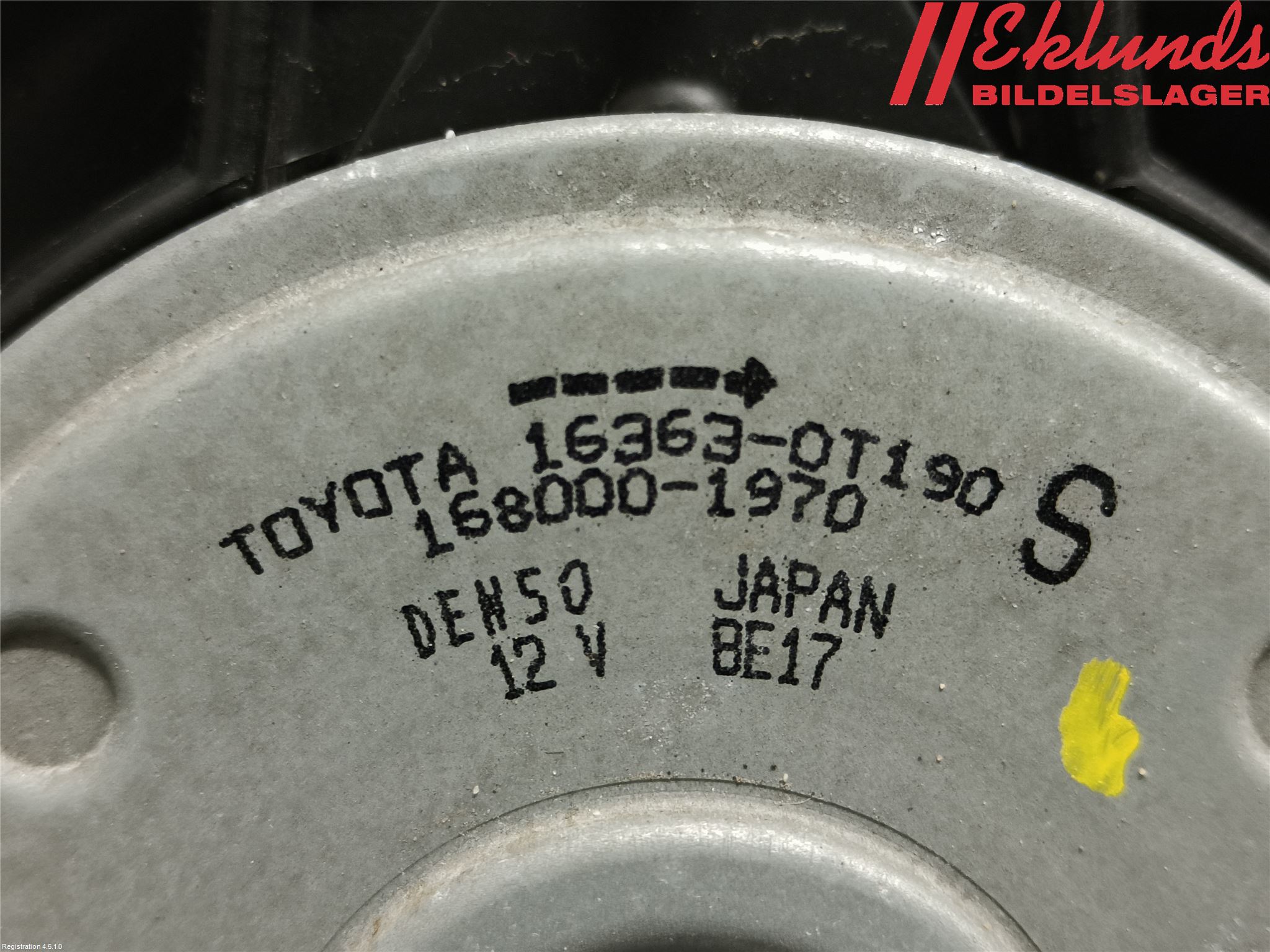 Toyota COROLLA 19- Kylfläkt El