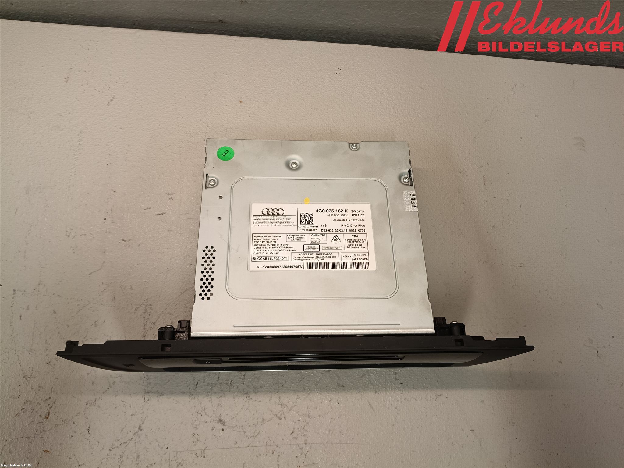 Audi A6/S6 4G 11-18 Cd Radio - Multimediapanel
