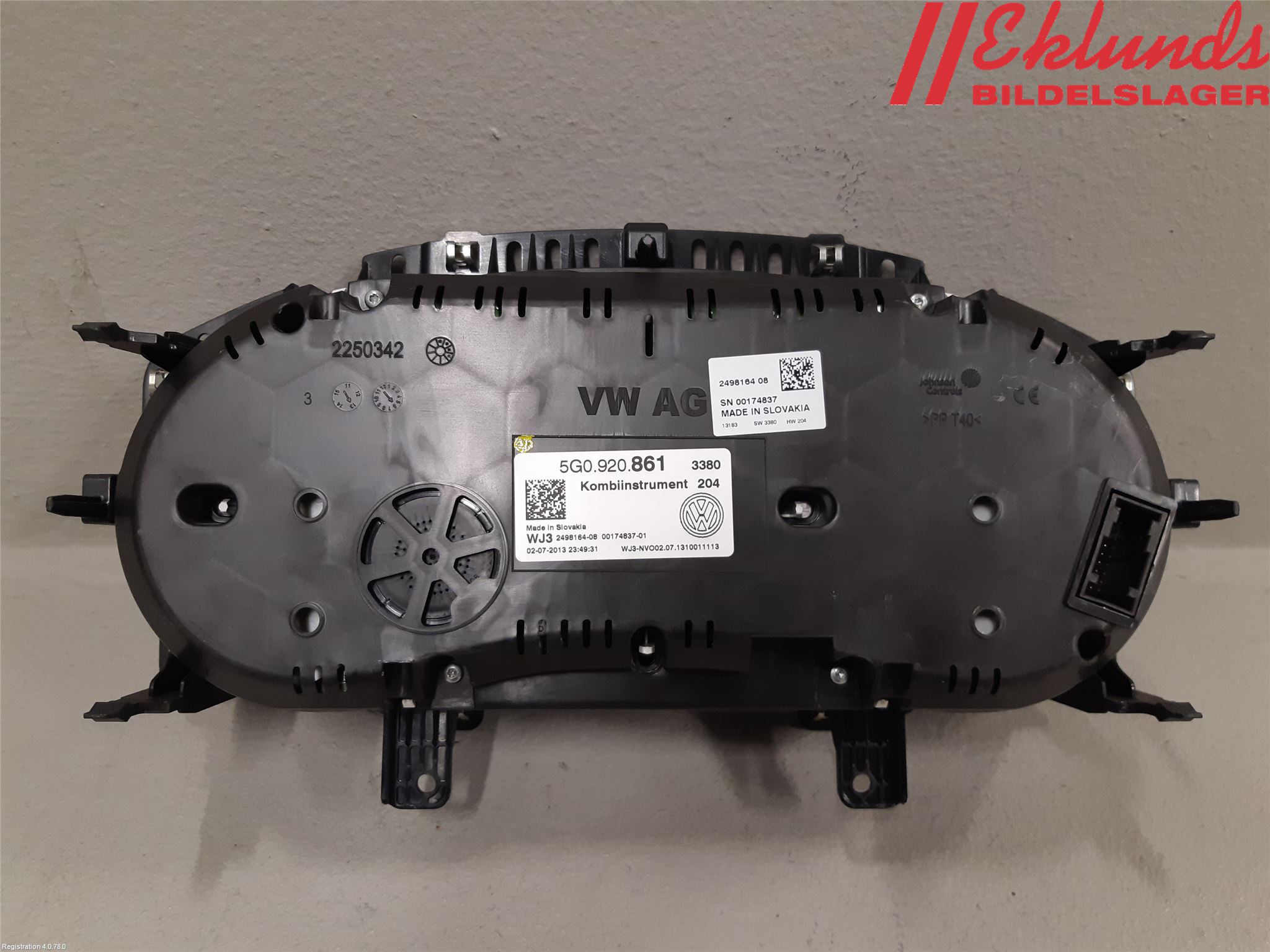 Volkswagen VW GOLF / E-GOLF VII 13-20 Instrument Komb