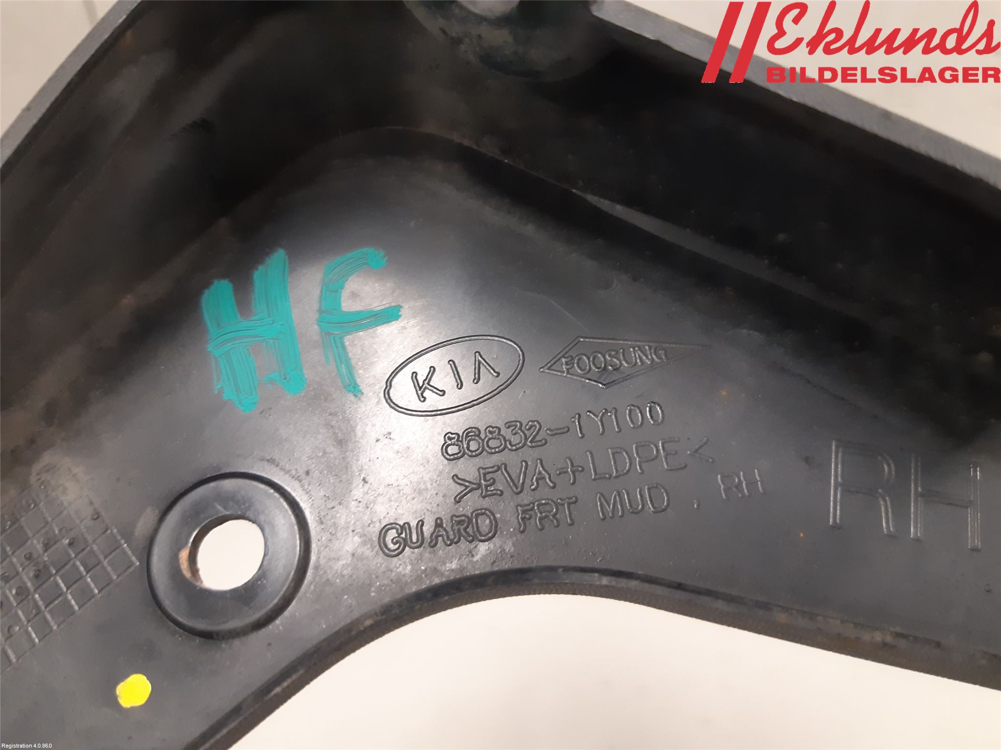 Kia PICANTO 12-17 Stänkskydd