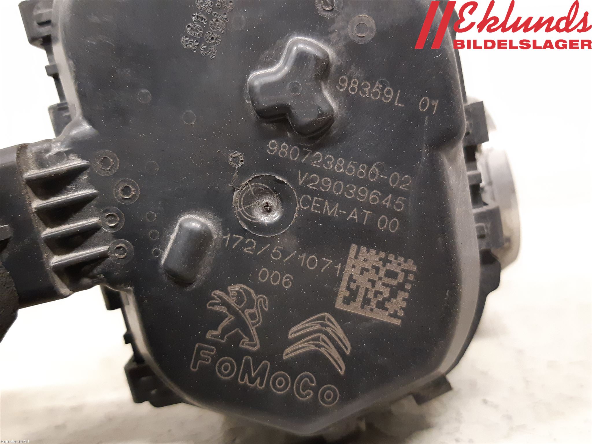 Citroen BERLINGO 08-18 Injspjällhus