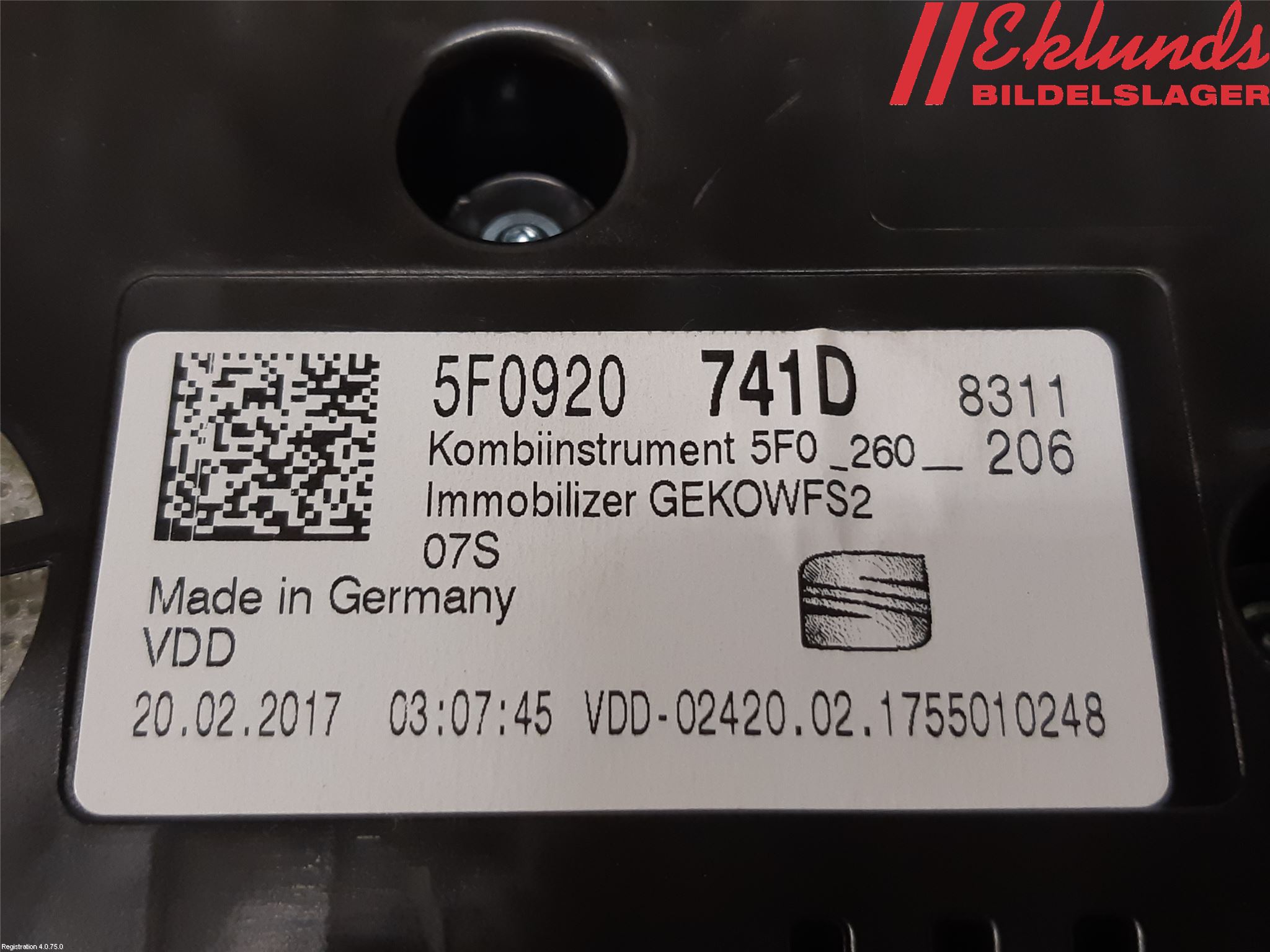 Seat ATECA 16->> Instrument Komb