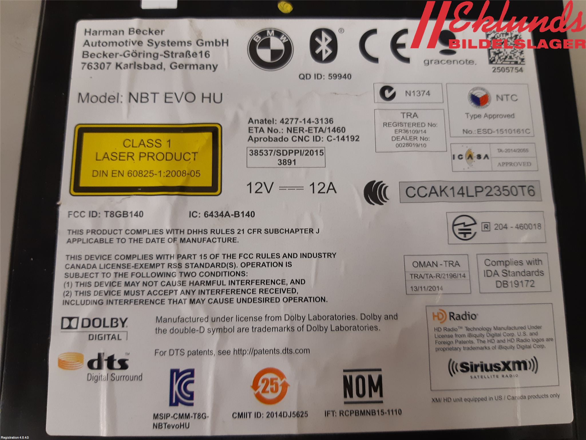 BMW X3 G01 18- Styrenhet Multimedia