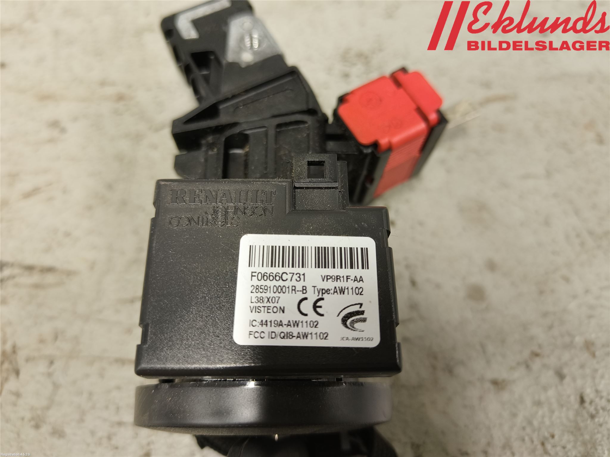 Renault TRAFIC/E-TECH 15- Rattlås-Tändlås Elektrisk