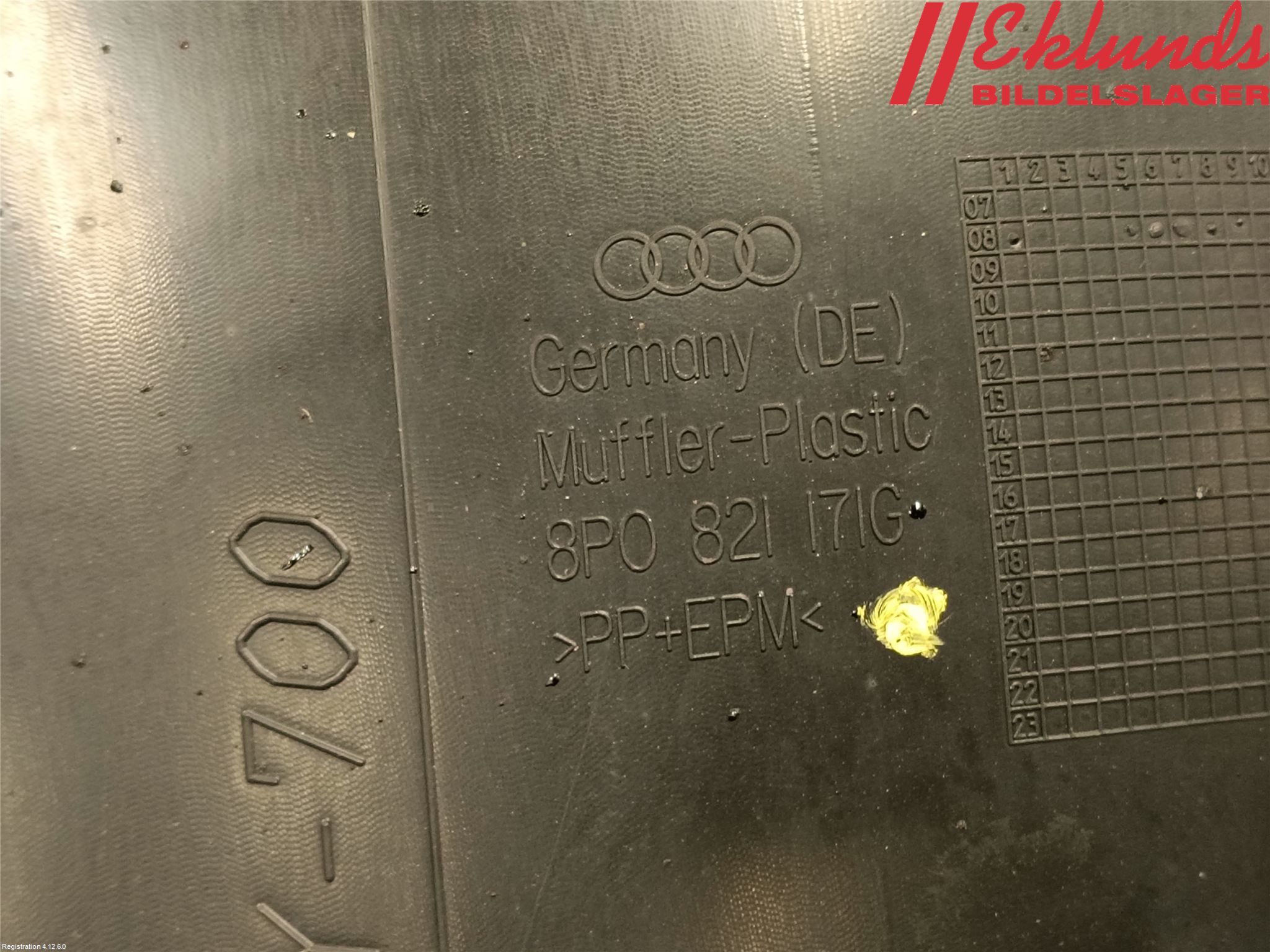 Audi A3/S3 05-13 Skärm Inner