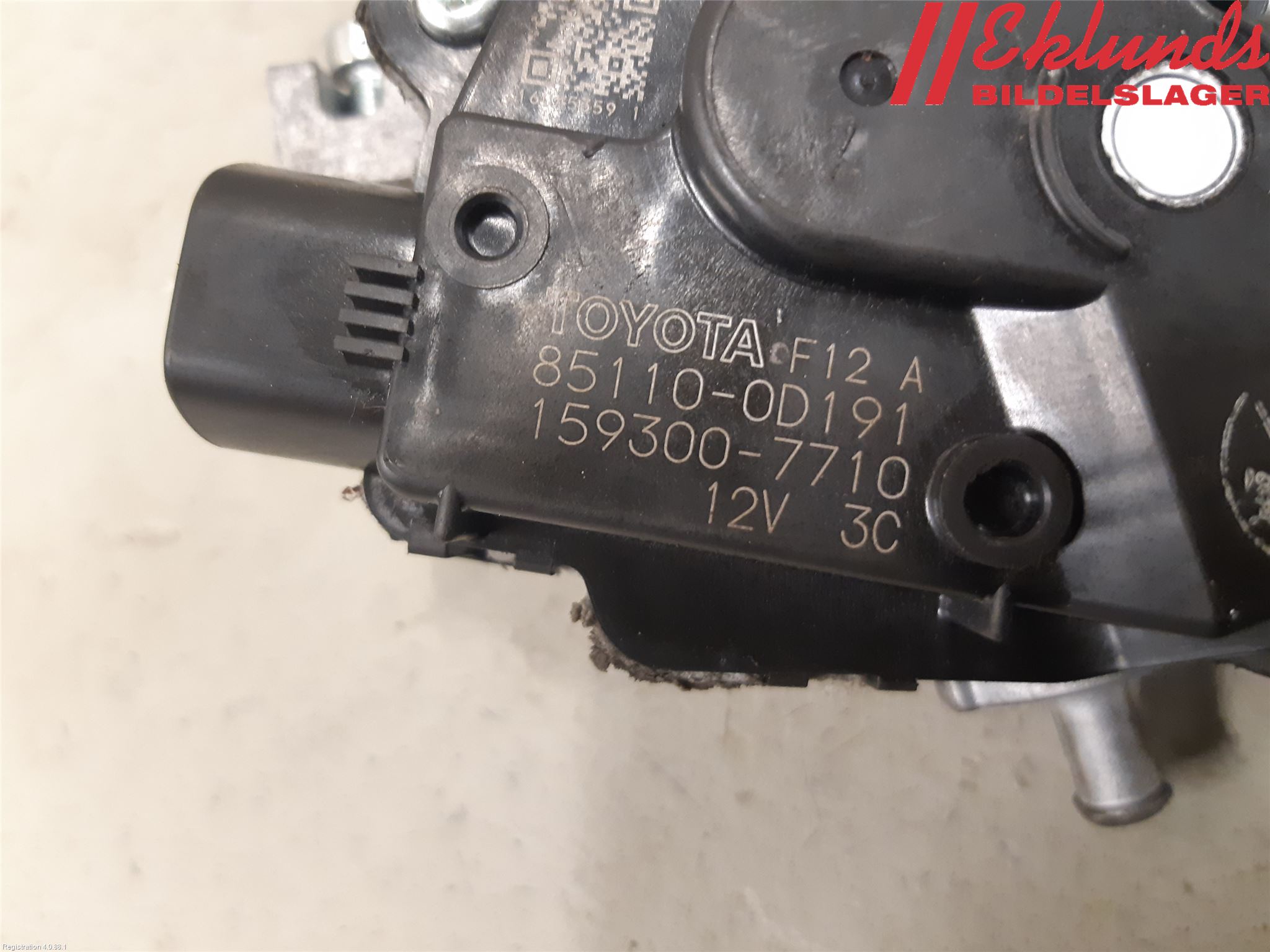 Toyota YARIS XP130 15-20 Torkarmotor Vindruta