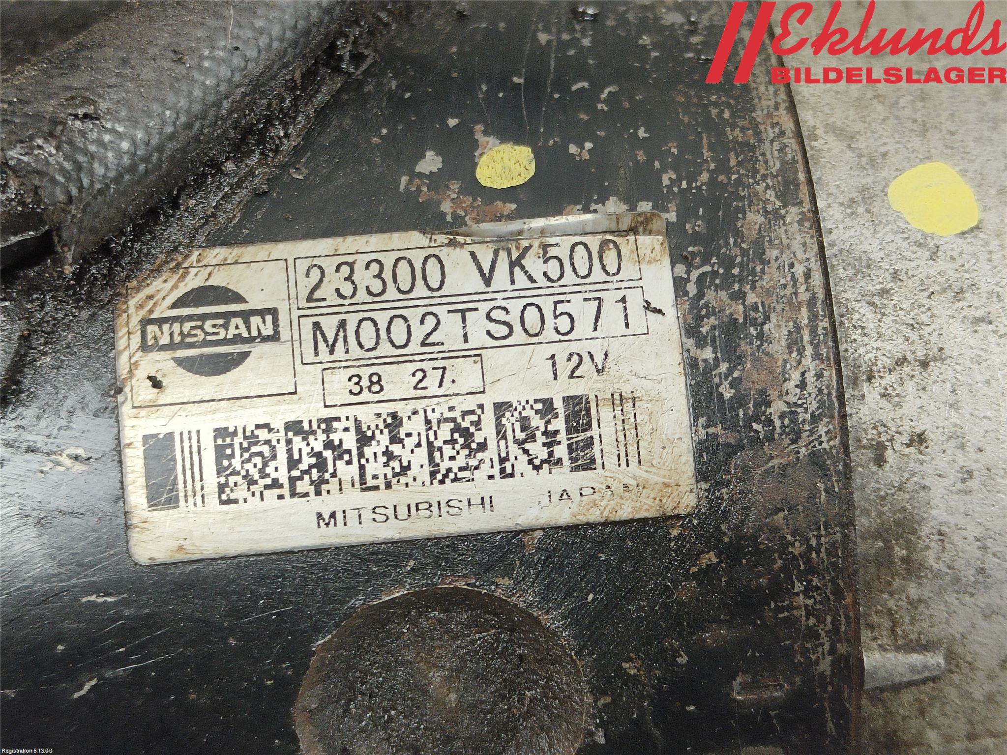 Nissan NAVARA 98-05 Startmotor Diesel