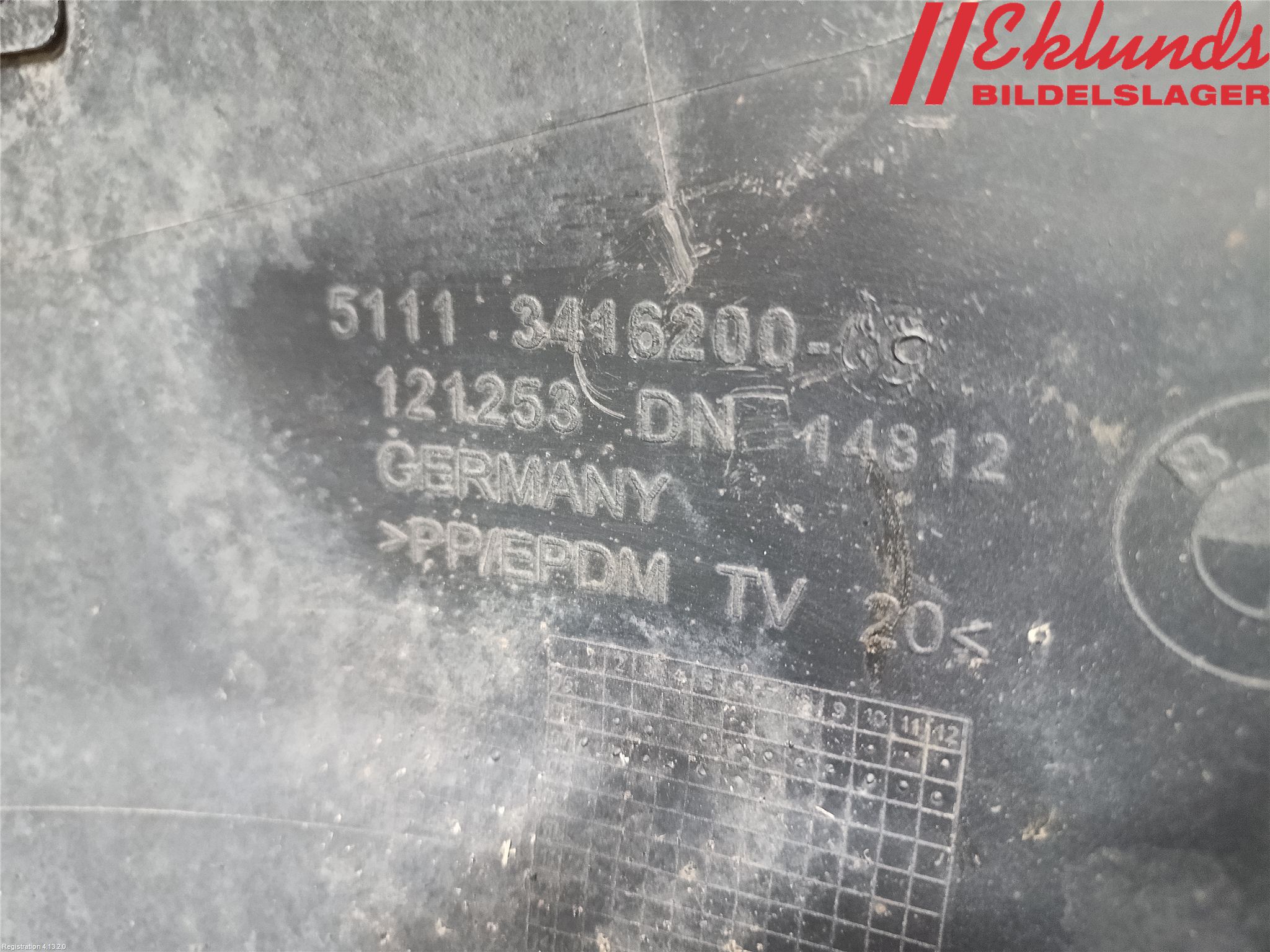BMW X3 E83     03-10 Stötfångarbeklädnad Fram