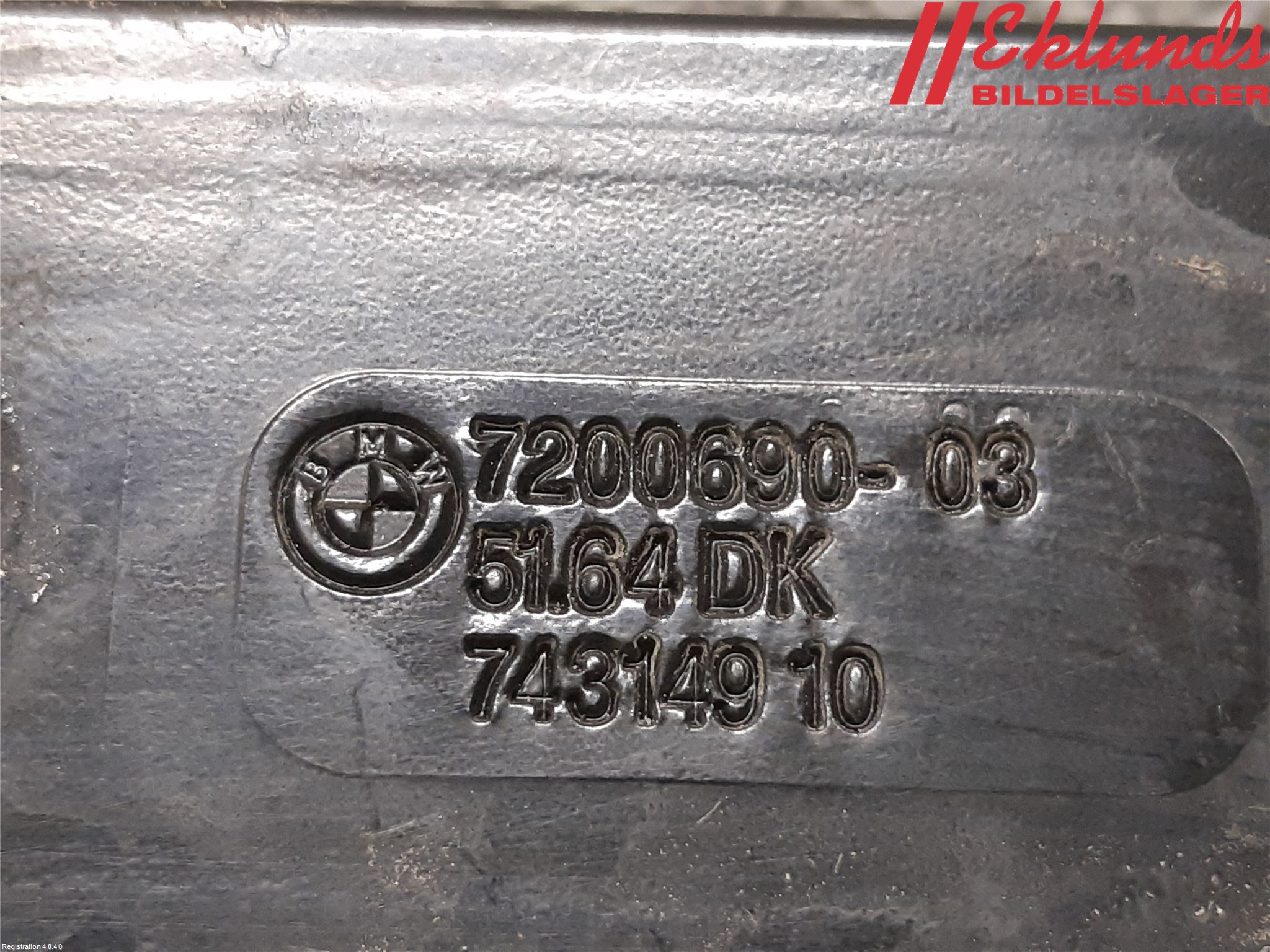 BMW 5 F10/F11/F18 09-17 Frontplåt