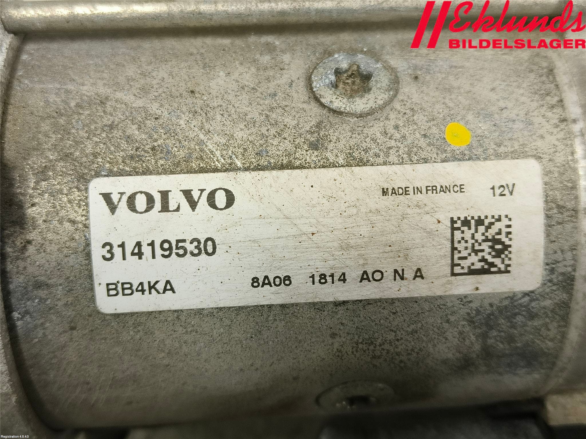 Volvo V40 12-19 Startmotor Diesel