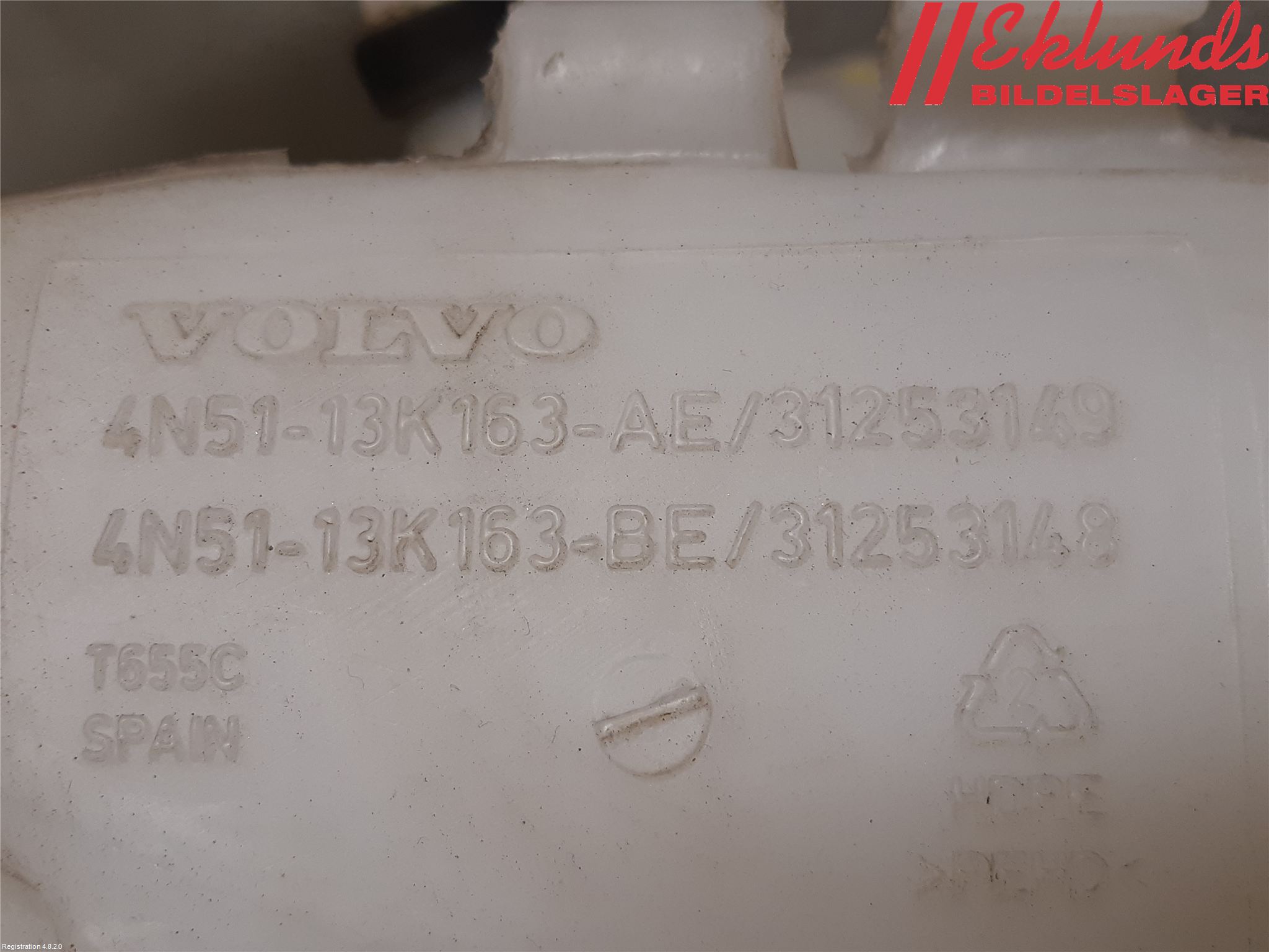 Volvo V50 08-12 Spolartank Vindruta-Strål