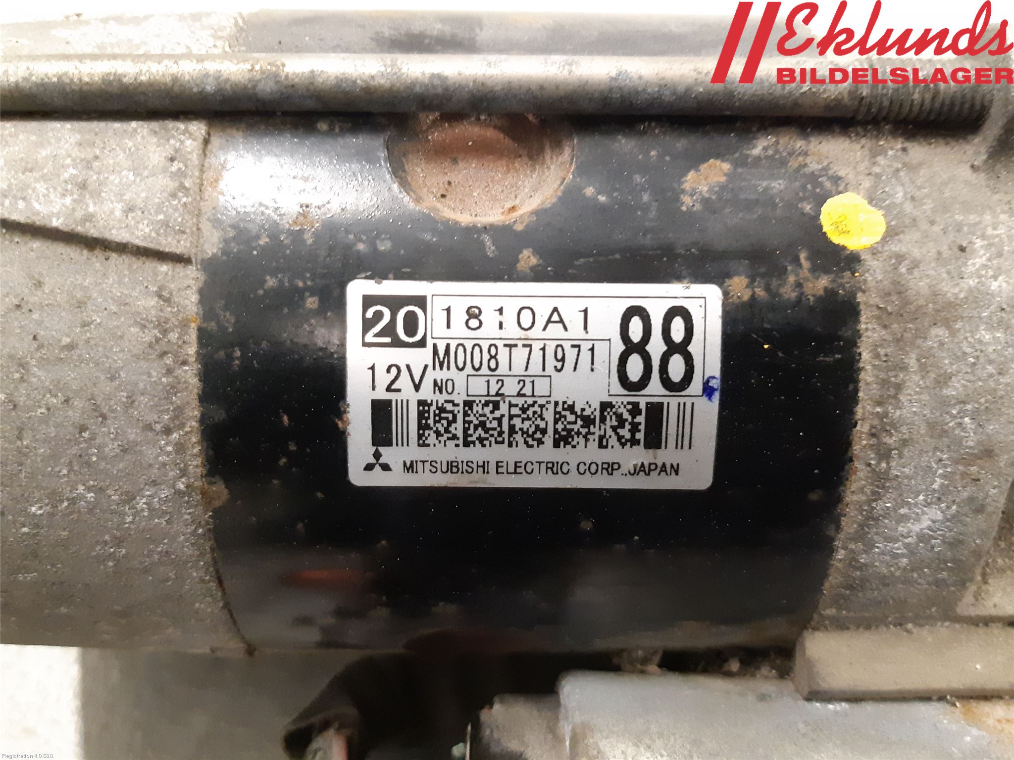 Mitsubishi ASX 10-22 Startmotor Diesel