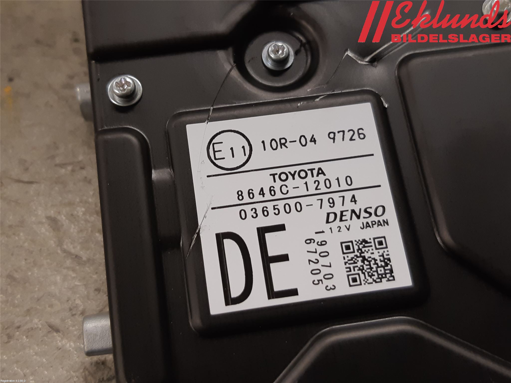 Toyota COROLLA 19- Sensor Aktivt Kollisionsskydd