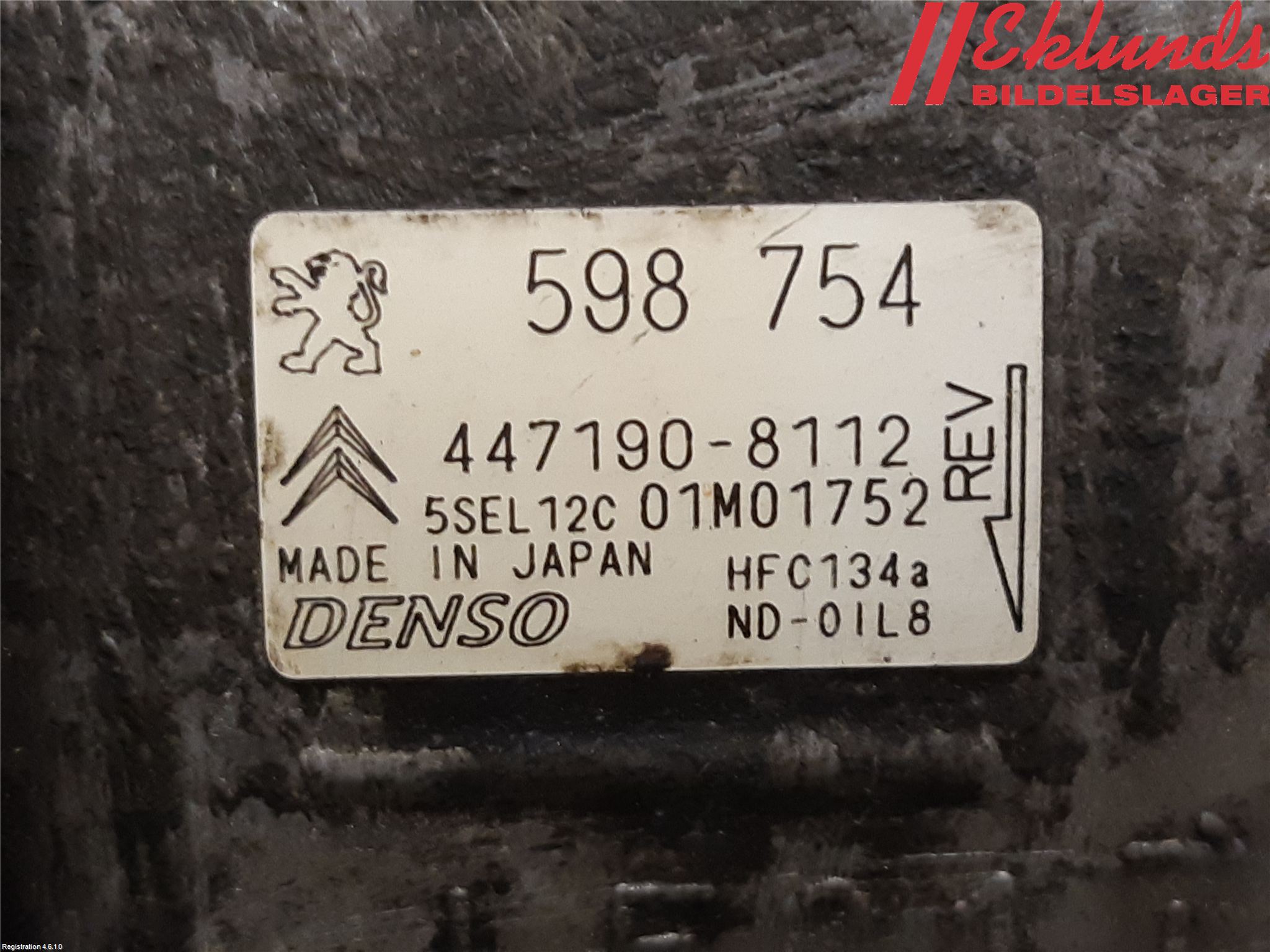 Peugeot 308 08-13 Ac Kompressor