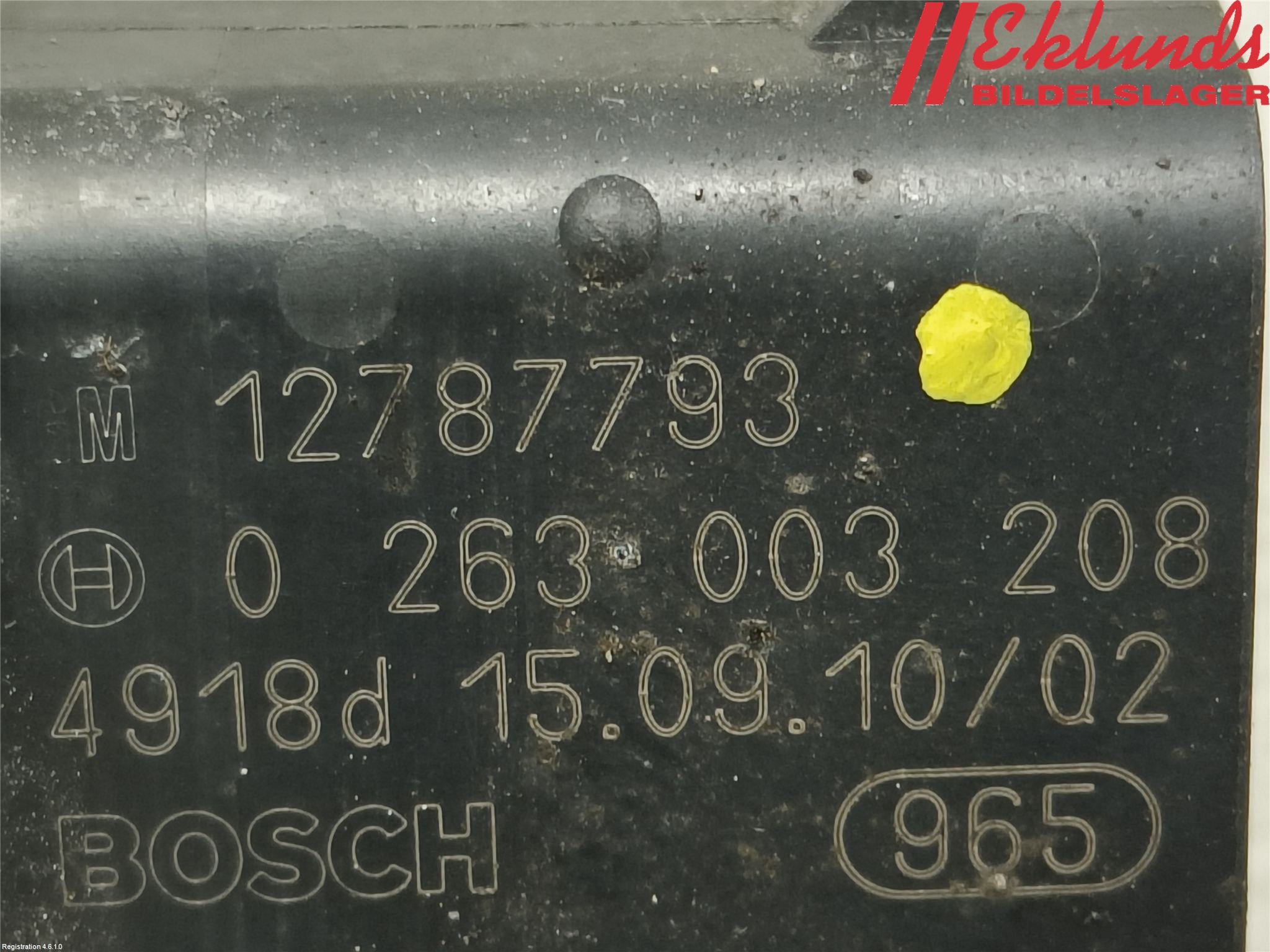 Saab 9-3 VER2/VER3 08-15 Parkeringshjälp Backsensor