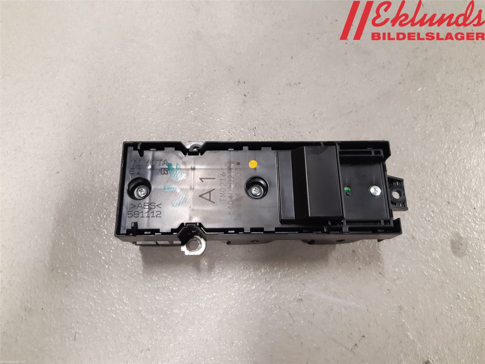 Toyota COROLLA 19- Strömställare Elhiss