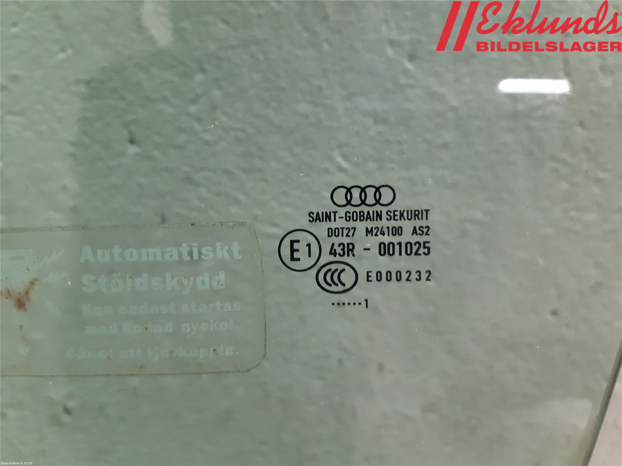 Audi A3/S3 05-13 Dörruta Fram Vänster
