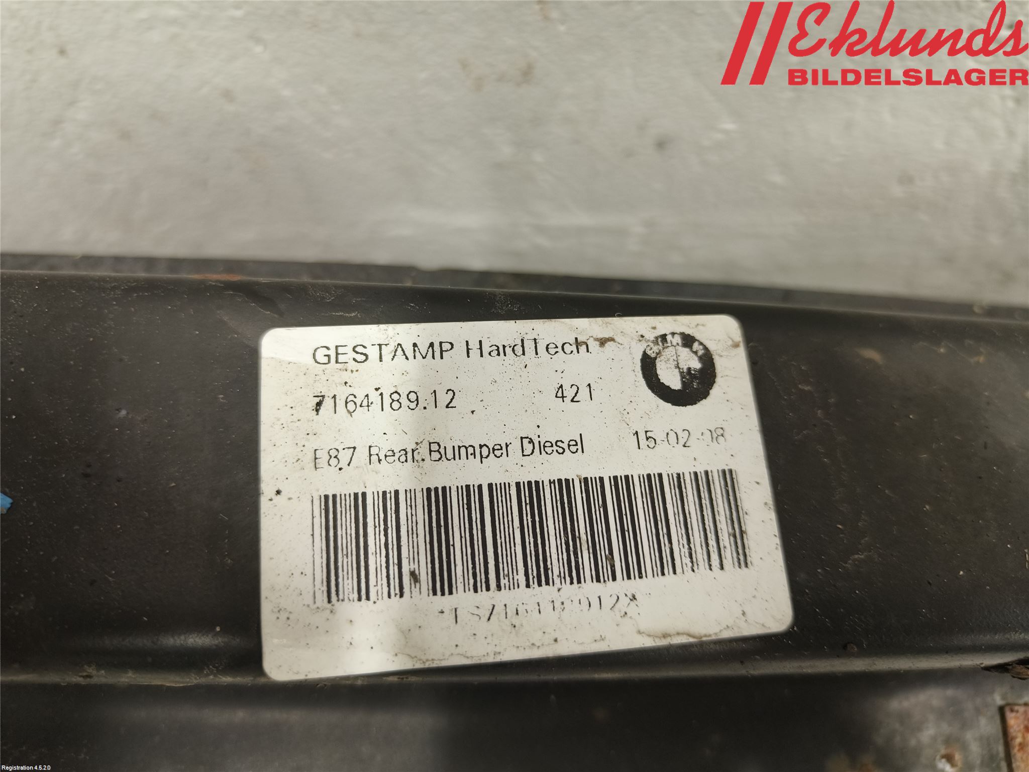 BMW 1 E87/81 5D/3D 03-11 Stötfångarbalk Bak