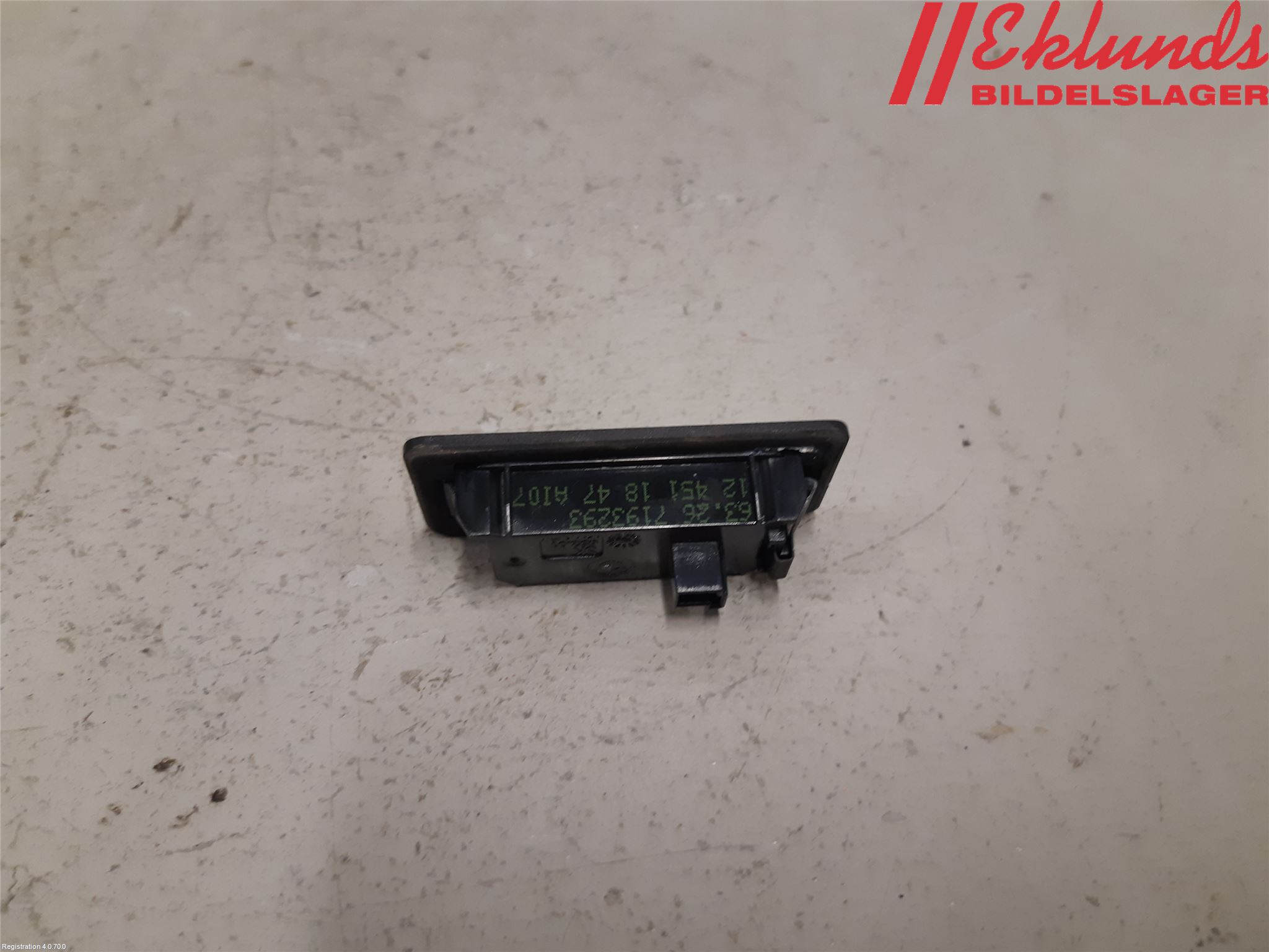 BMW 3 F30/F31/F80 12-19 Skylt Belysning