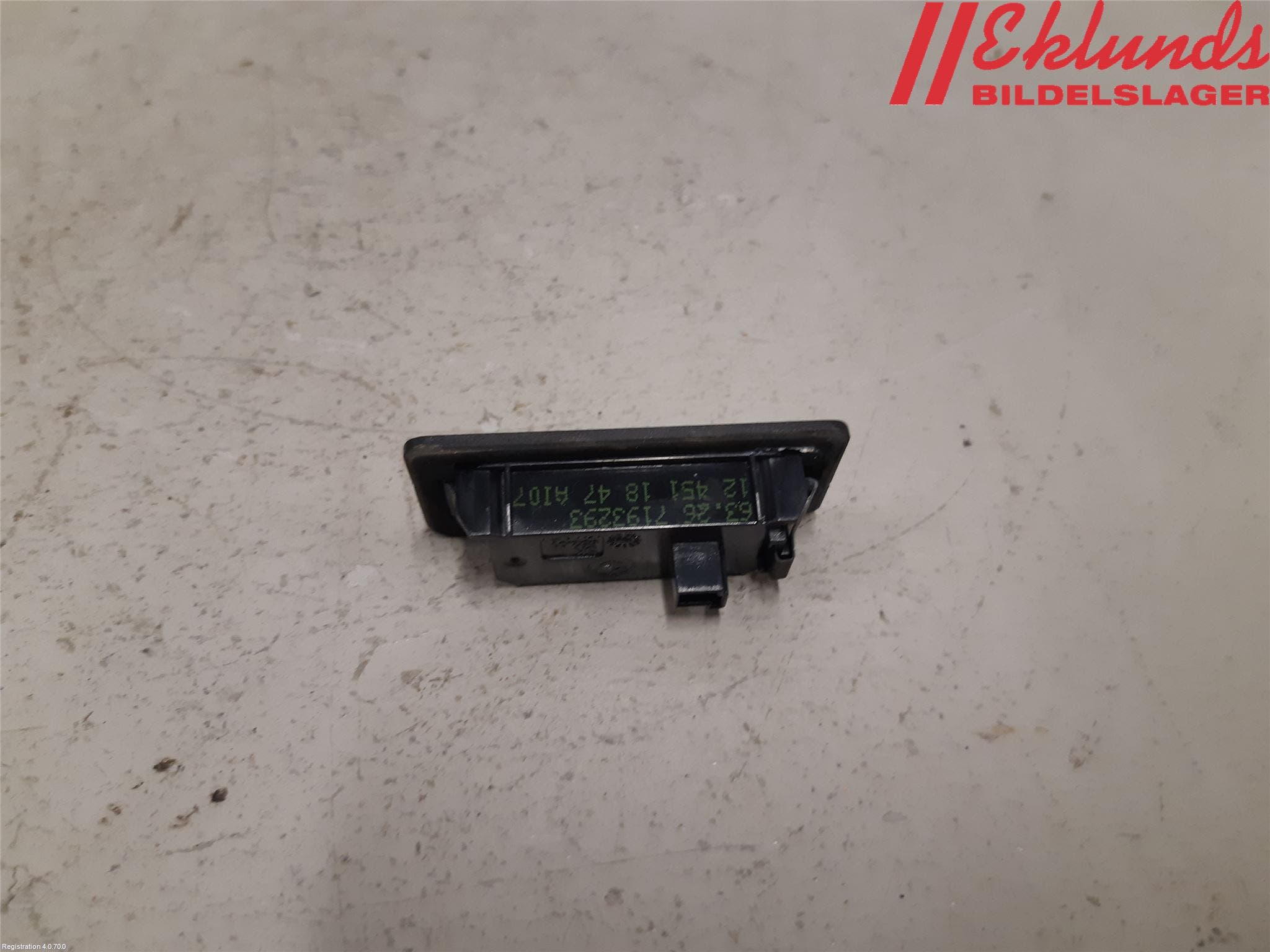 BMW 3 F30/F31/F80 12-19 Skylt Belysning