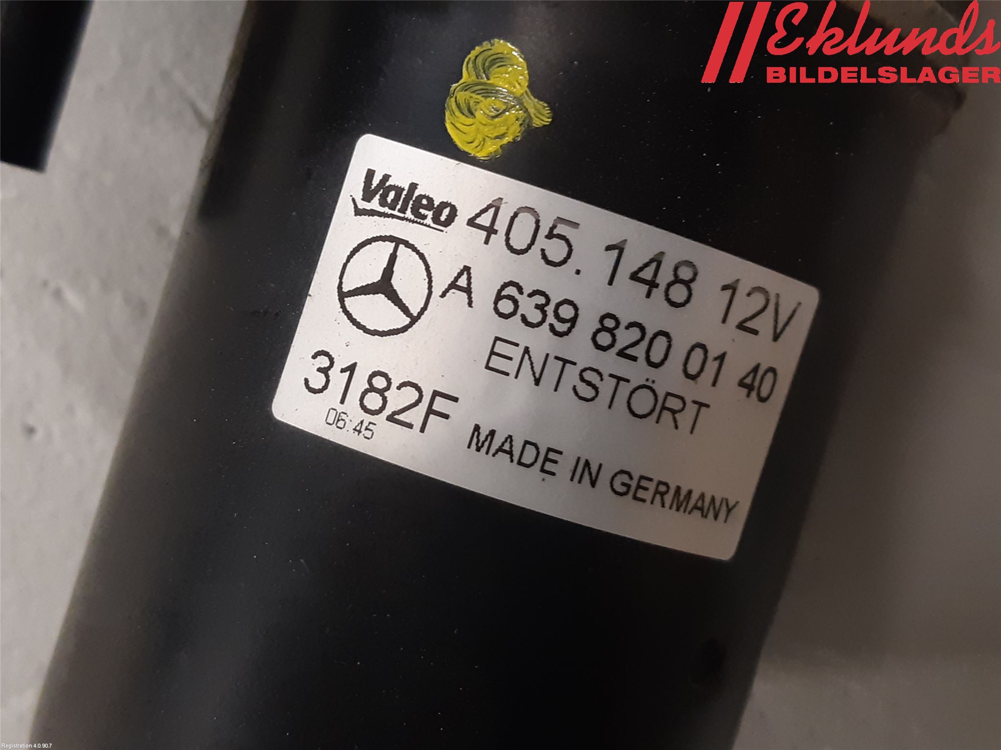 Mercedes-Benz MB VITO/VIANO (W639) 04-14 Torkarmekanism Vindruta