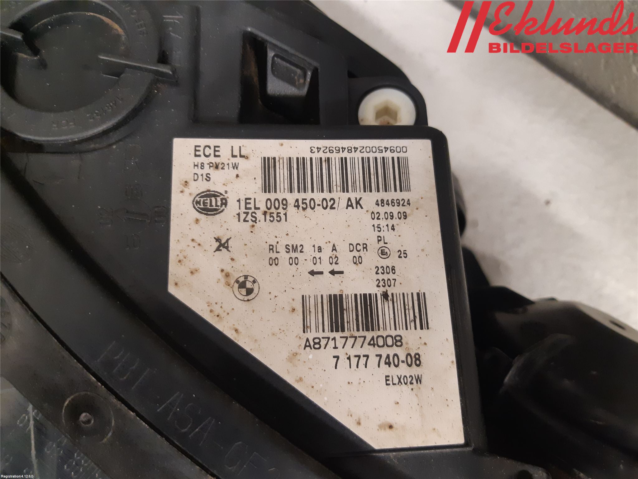 BMW 5 E60/61 Sed/Tou 02-10 Strålkastare Höger
