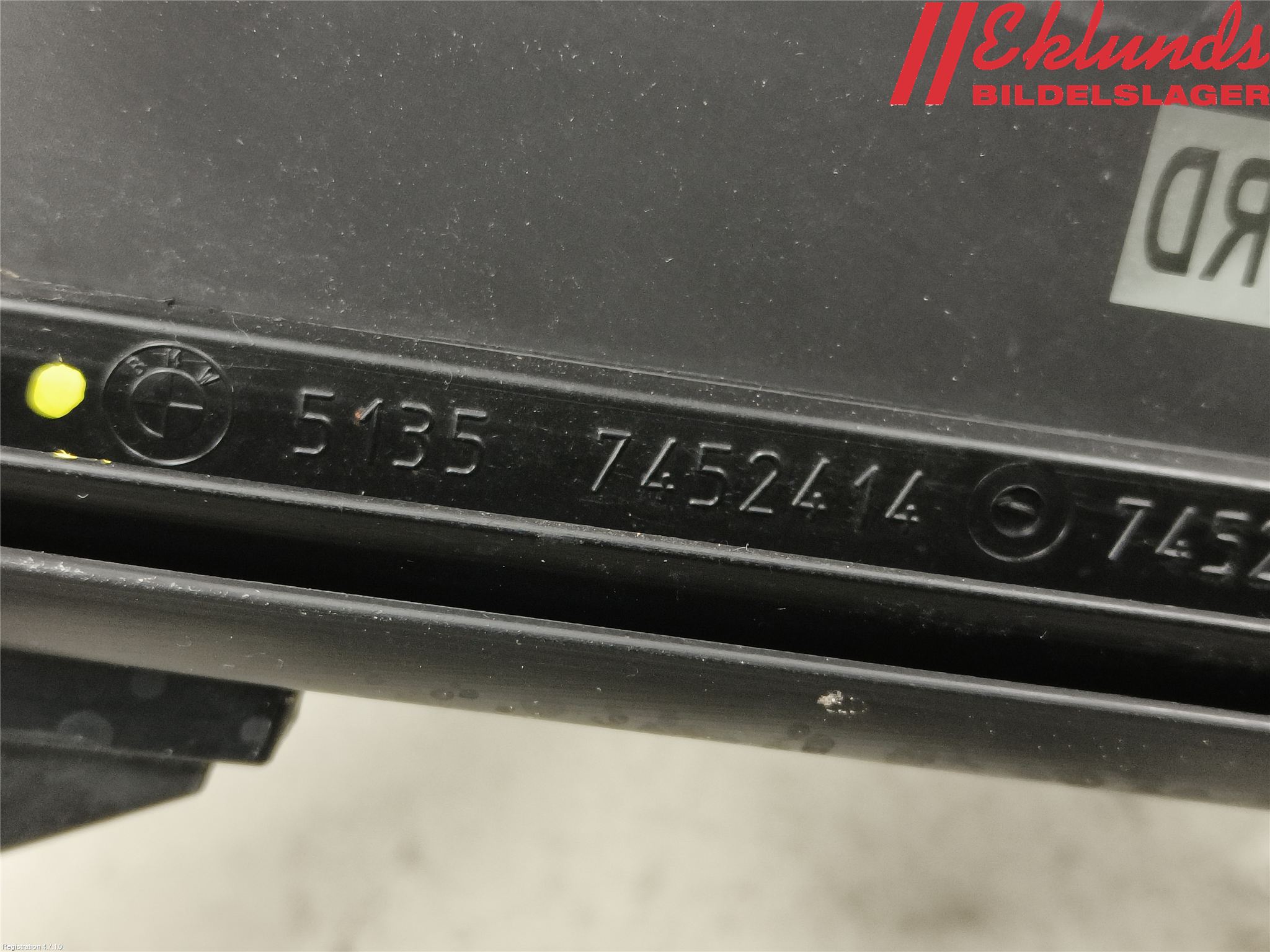 BMW 1 F40 19- Dörruta Bak Lilla Hö