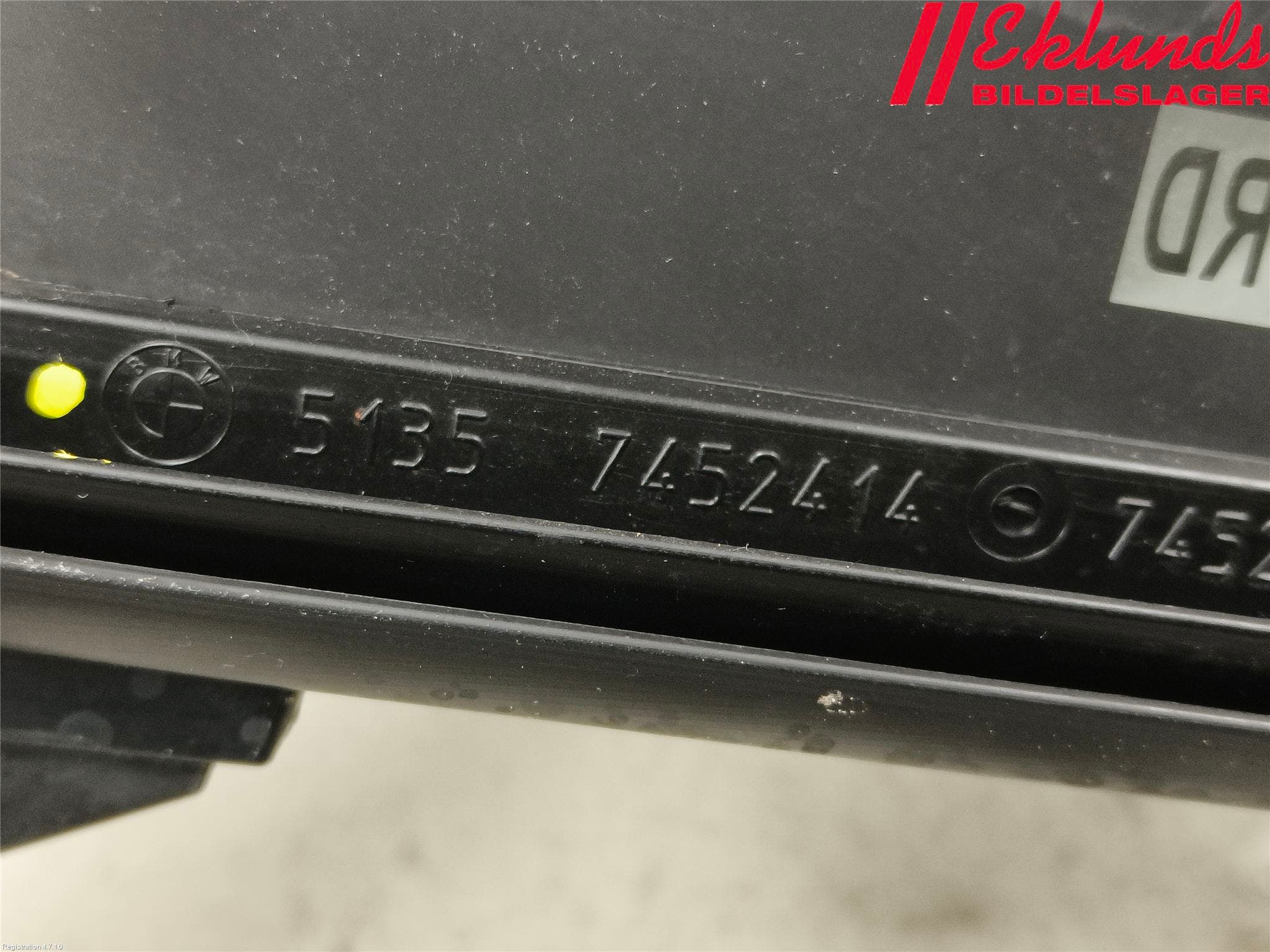 BMW 1 F40 19- Dörruta Bak Lilla Hö