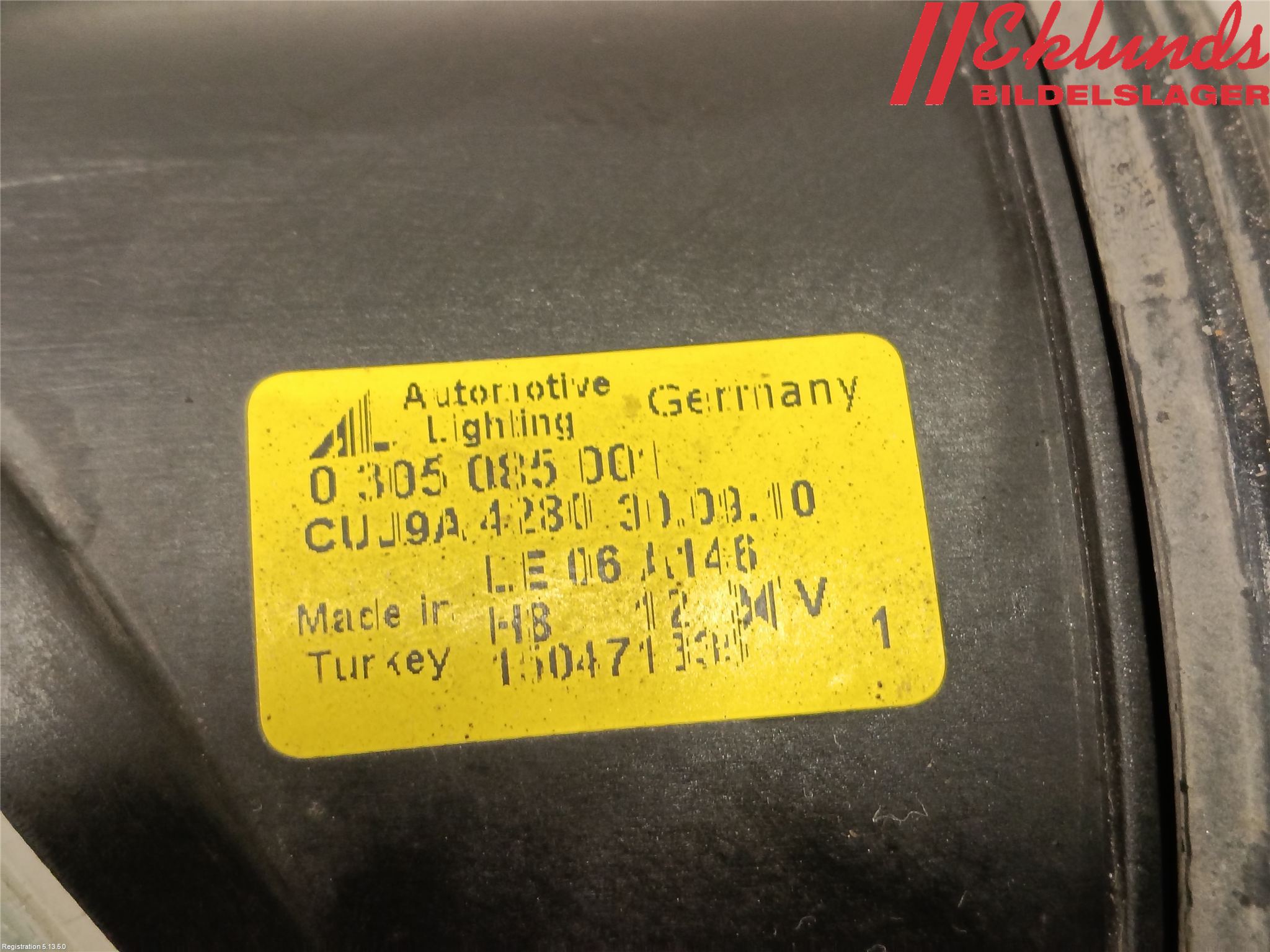 Volvo V50 08-12 Dimljus-Varselljus Fram
