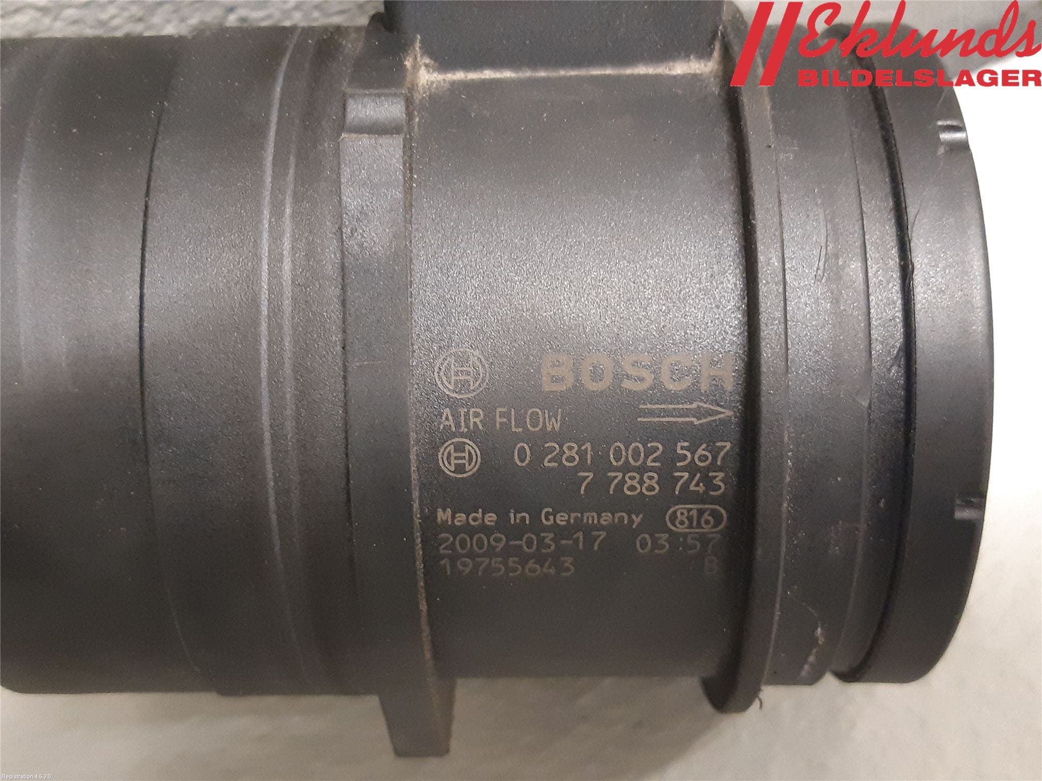 BMW 3 E90/91 SED/TOU 05-12 Injluftmassamätare