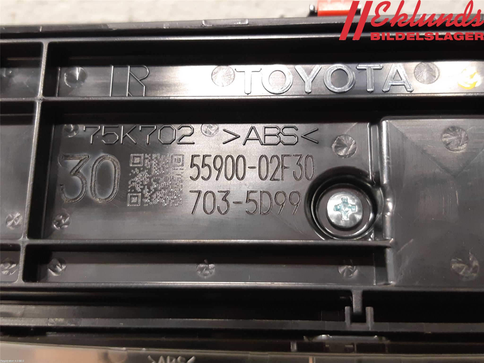 Toyota COROLLA 19- Ac Styrenhet Ac Manöveren