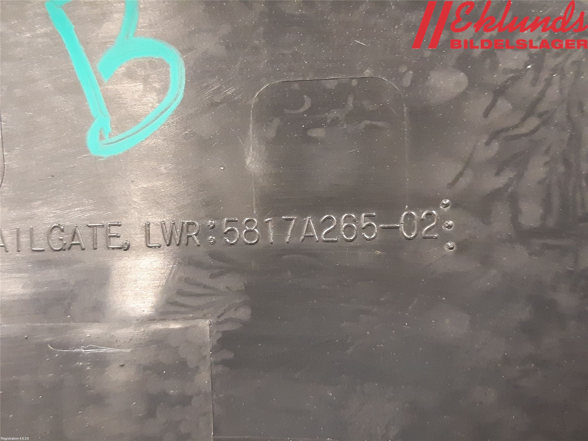 Mitsubishi OUTLANDER 13-21 List Bak-Baklucka