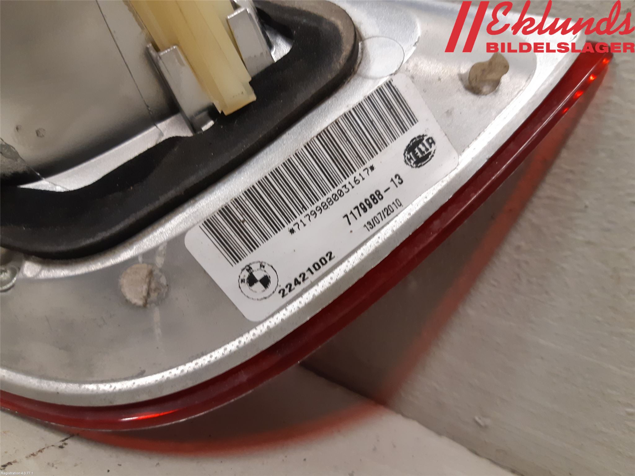 BMW X6 E71/E72   08-14 Bakljus Lucka Hö