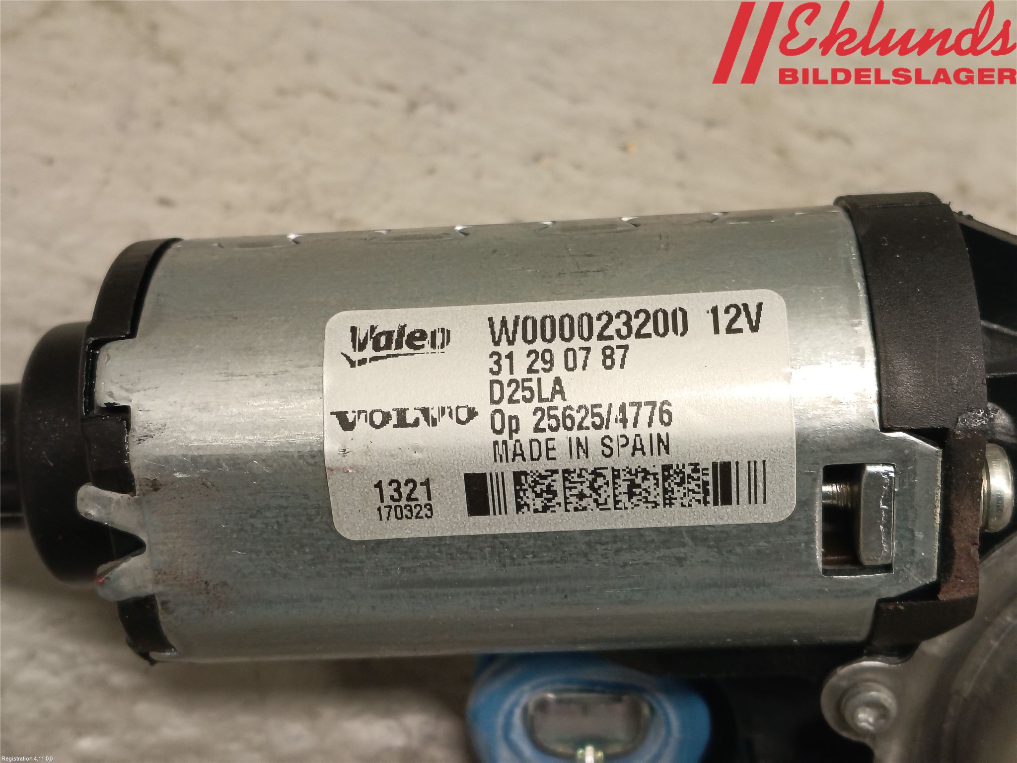 Volvo V70 08-13 Torkarmotor Baklucka