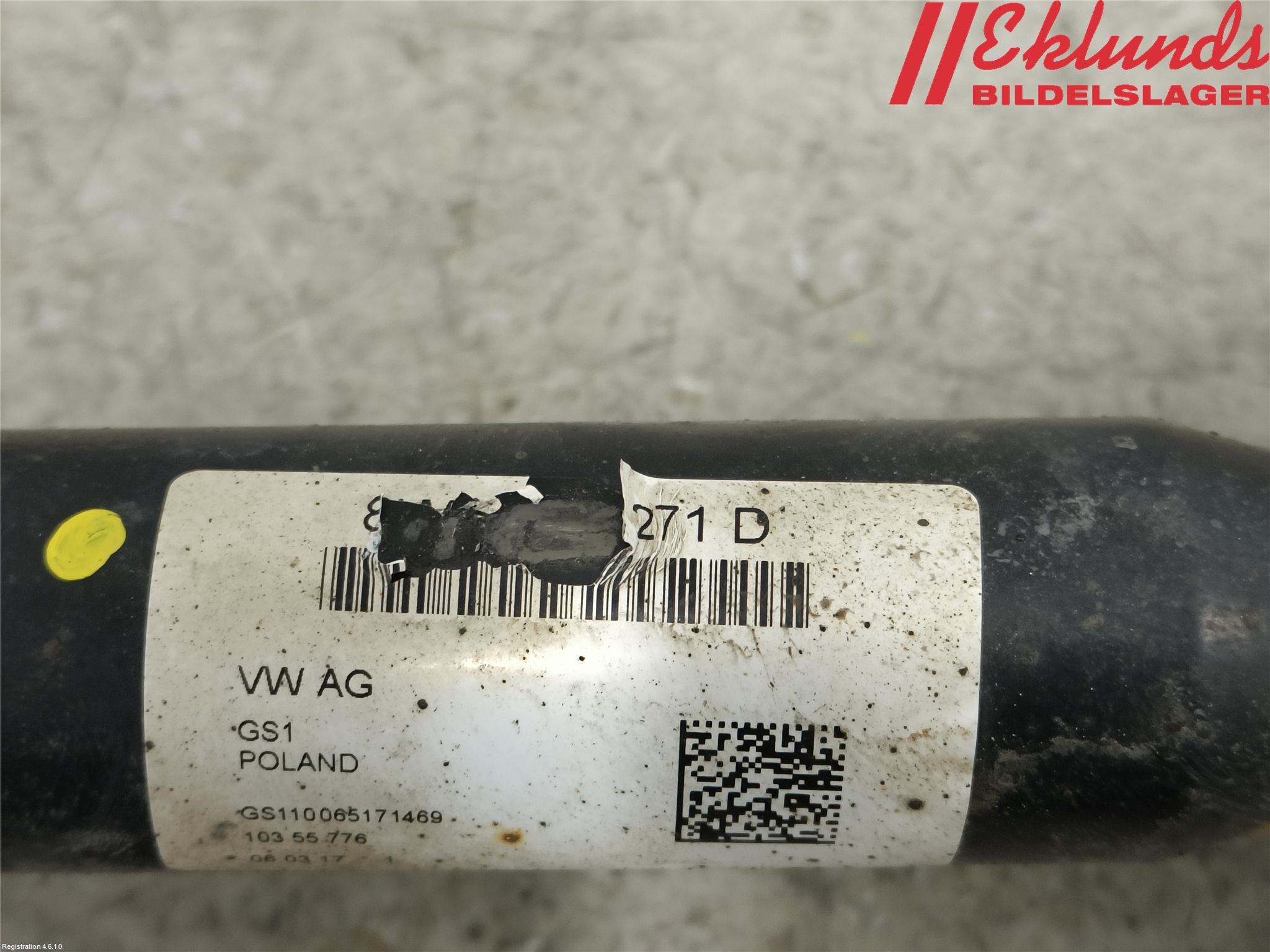 Audi A5 17- Drivaxel Fram Höger