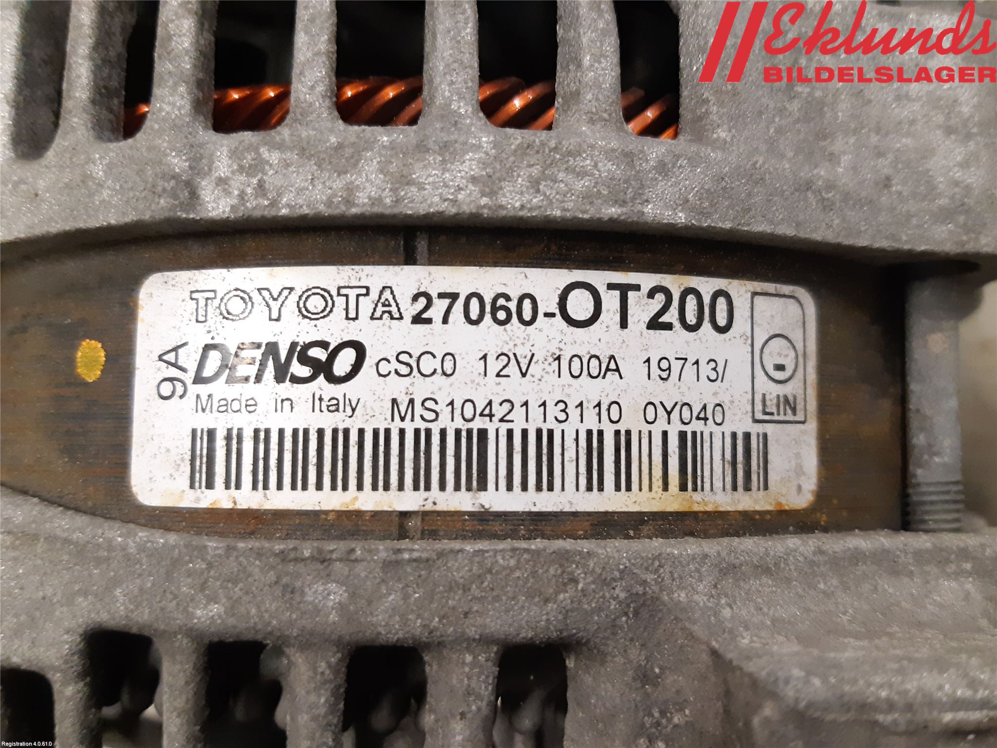 Toyota AURIS 13-19 Generator