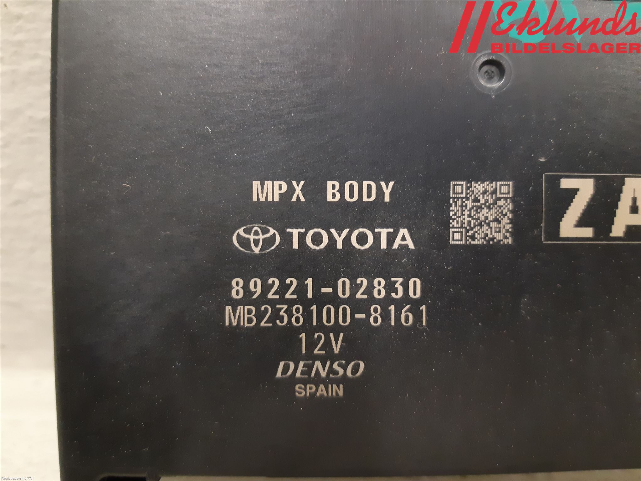 Toyota COROLLA 19- Styrenhet Övrigt