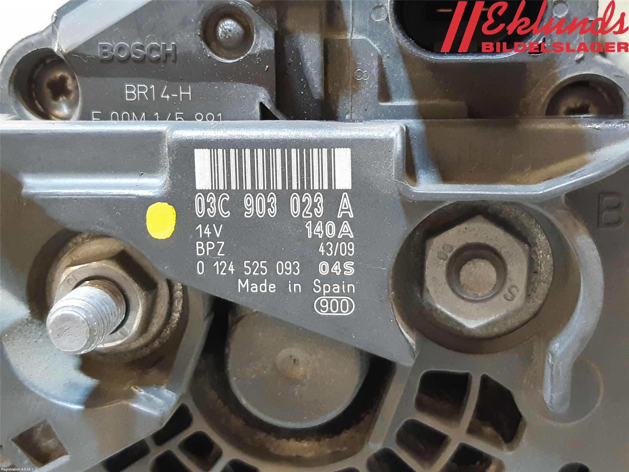 Volkswagen VW GOLF VI 09-13 Generator