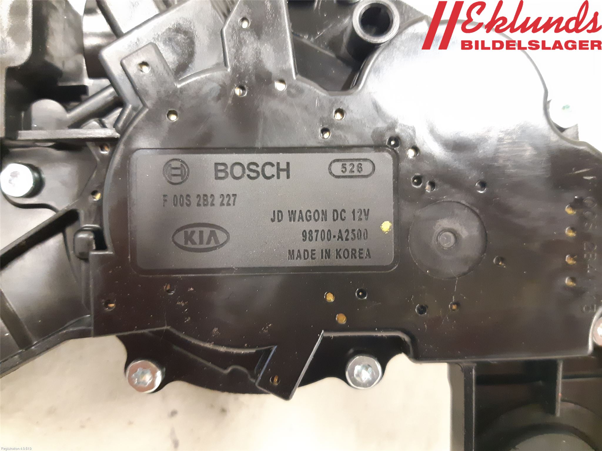 Kia CEED 12-18 Torkarmotor Baklucka