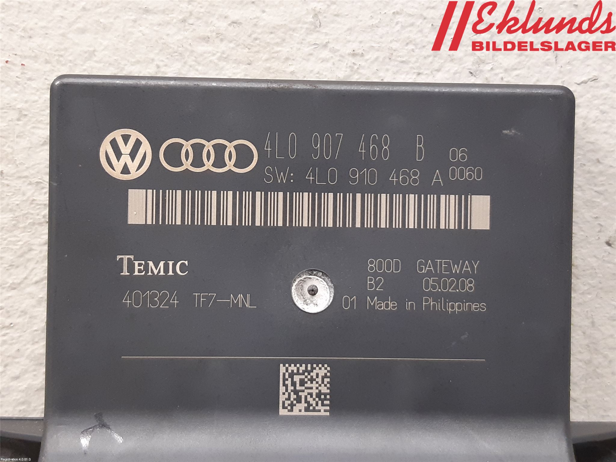 Audi A6/S6     05-11 Styrenhet Övrigt